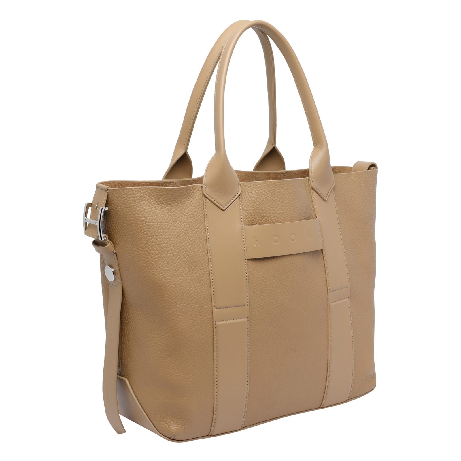 Hogan Medium Tote Bag Detachable Strap In Sand