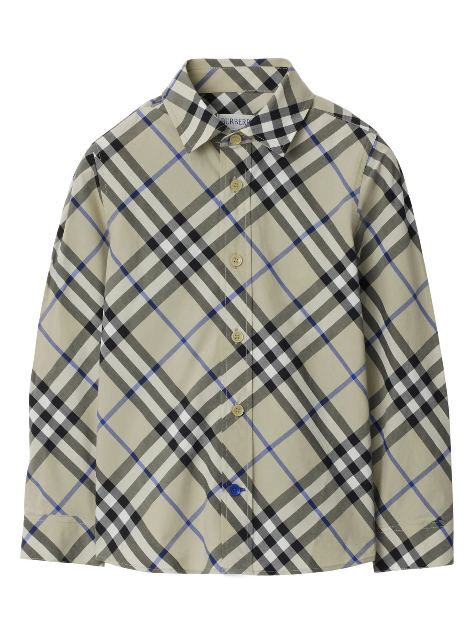 BURBERRY BURBERRY KIDS SHIRTS GREY 