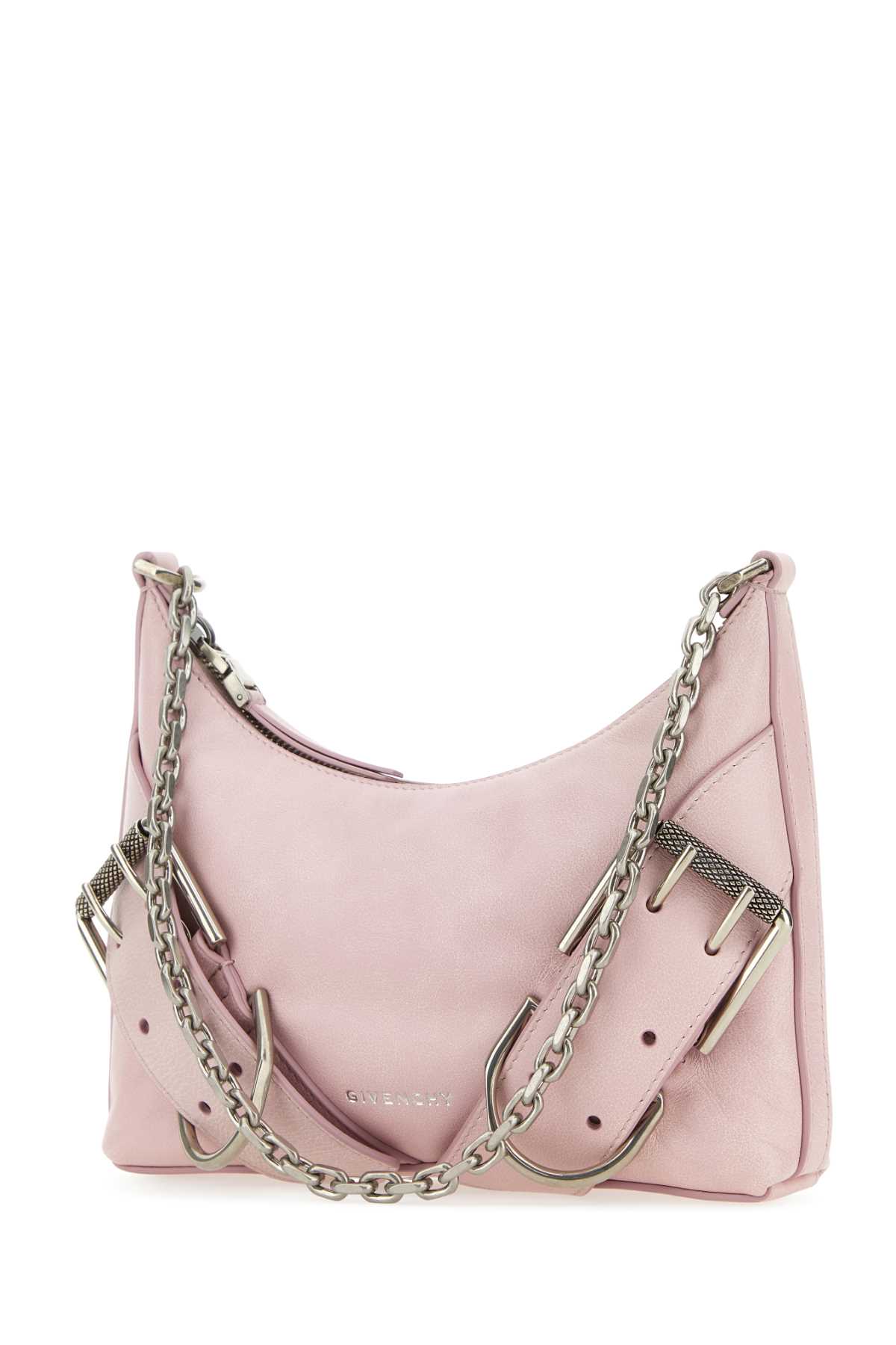 Shop Givenchy Pastel Pink Leather Voyou Boyfriend Party Shoulder Bag In Oldpink