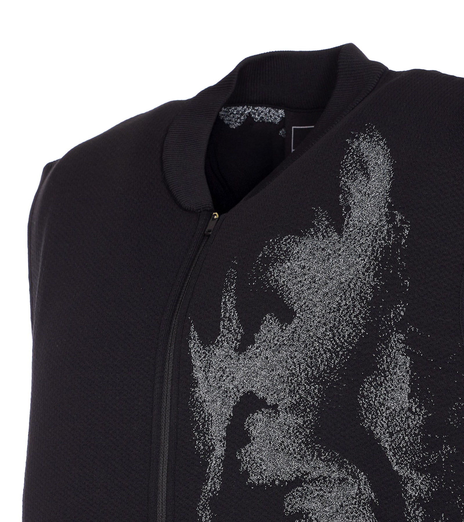 Y-3 Running Engineered Zip-up Vest In Black