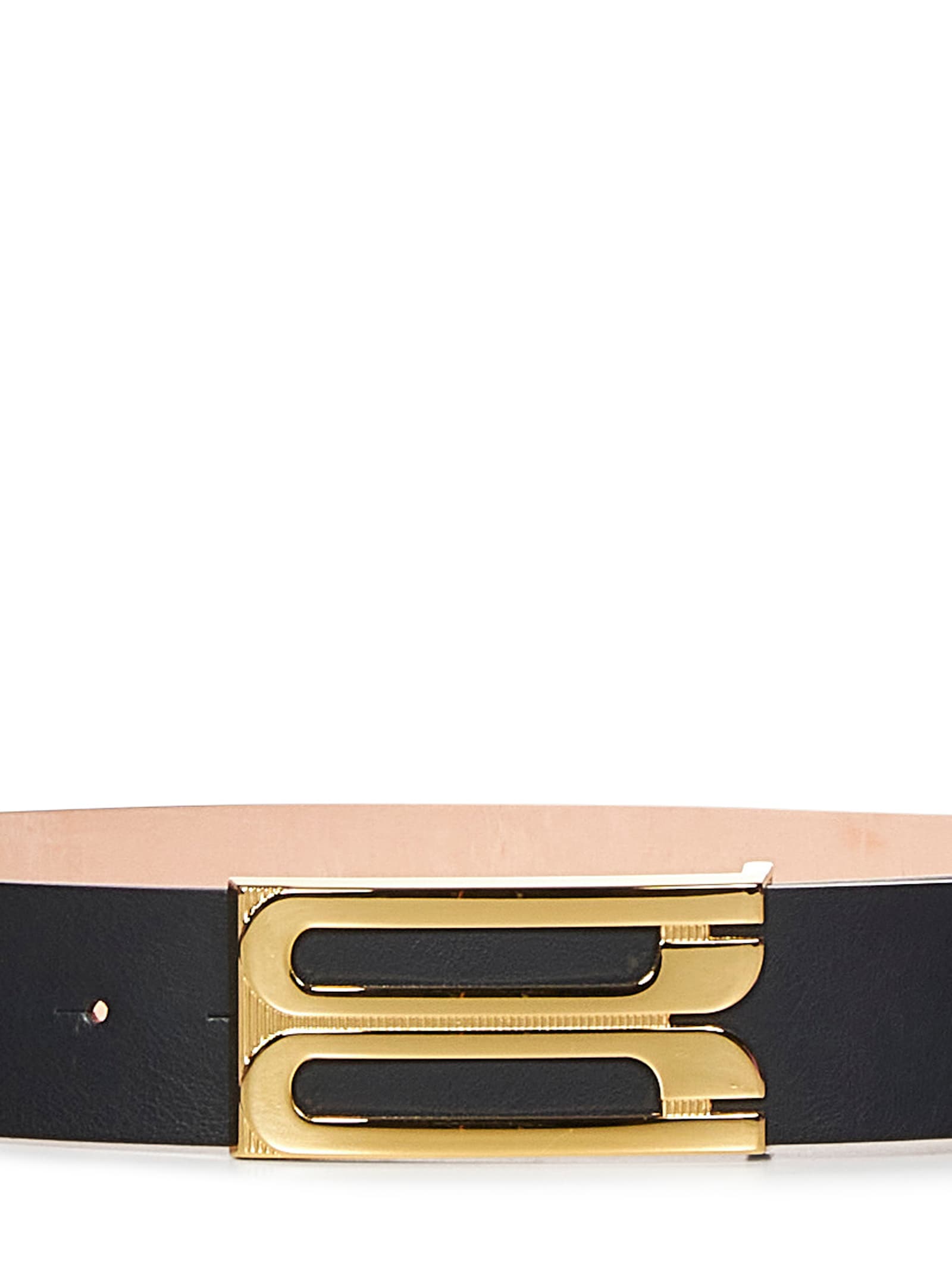 Shop Victoria Beckham Jumbo Frame Belt In Black