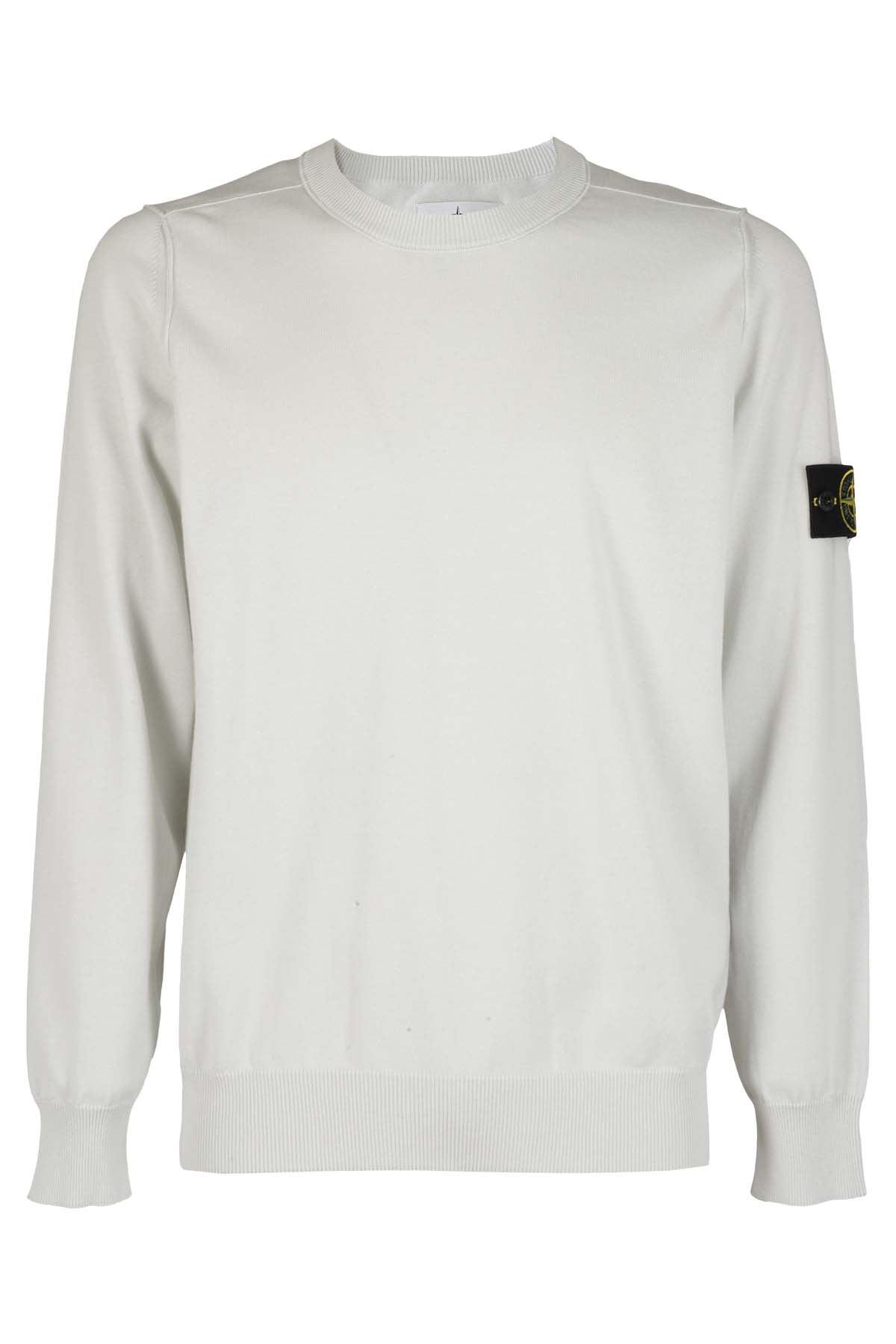 Stone Island Logo Patch Crewneck Knitted Jumper