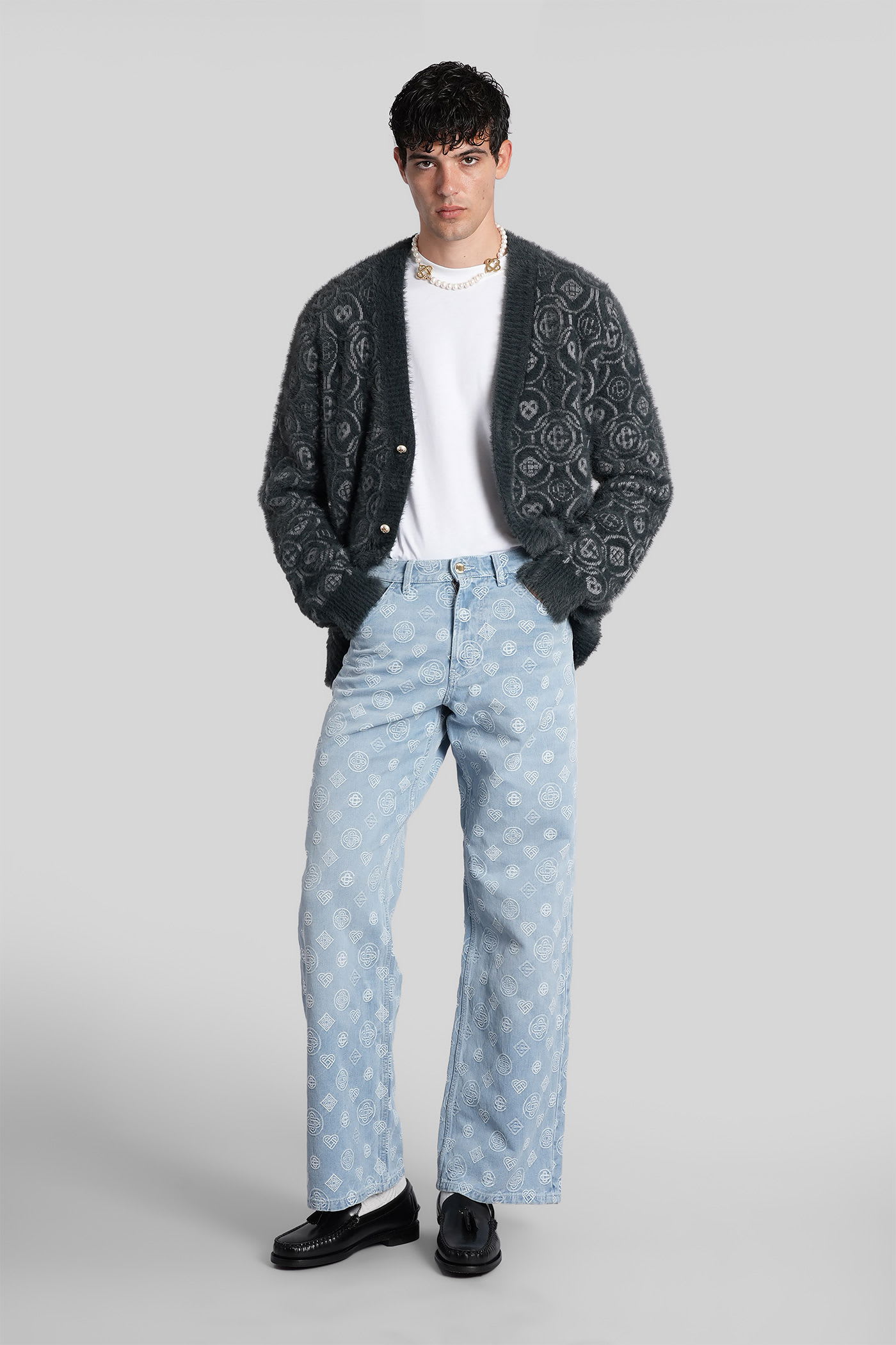 Casablanca Jeans In Blue Denim In Blue