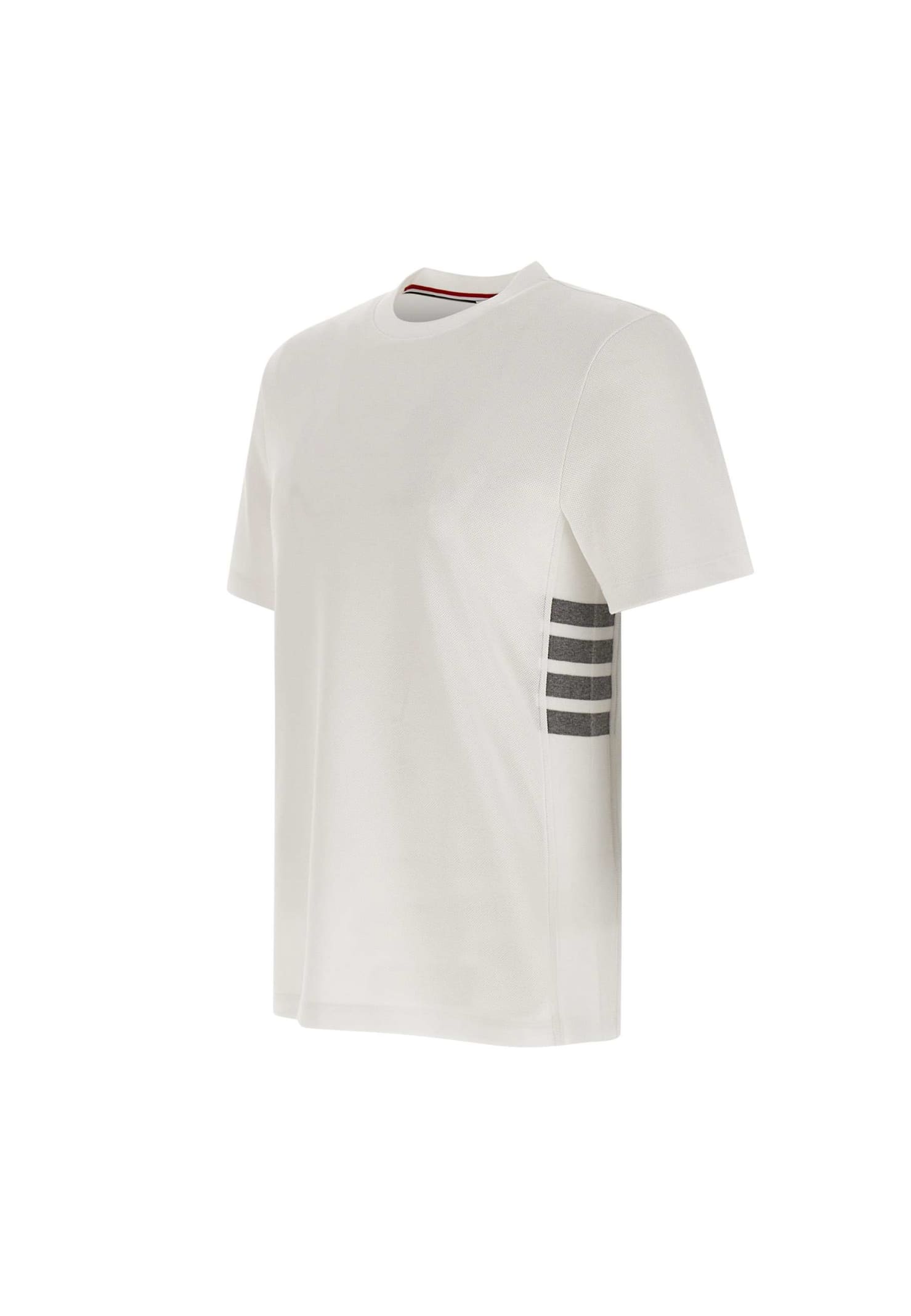 Thom Browne Short Sleeve Tee Cotton T-shirt In Neutral