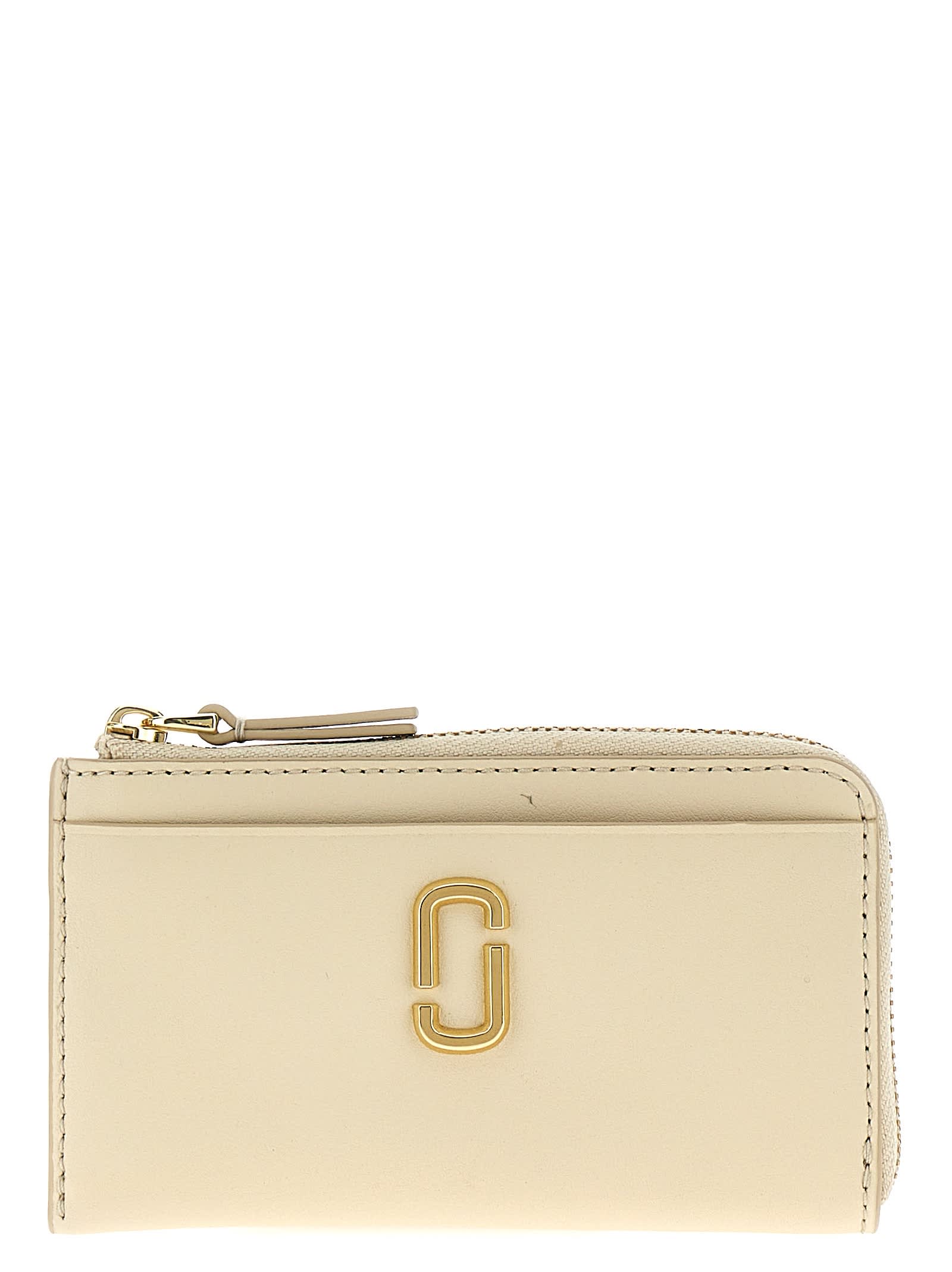 Marc Jacobs The J Marc Top Zip Multi Wallet In White