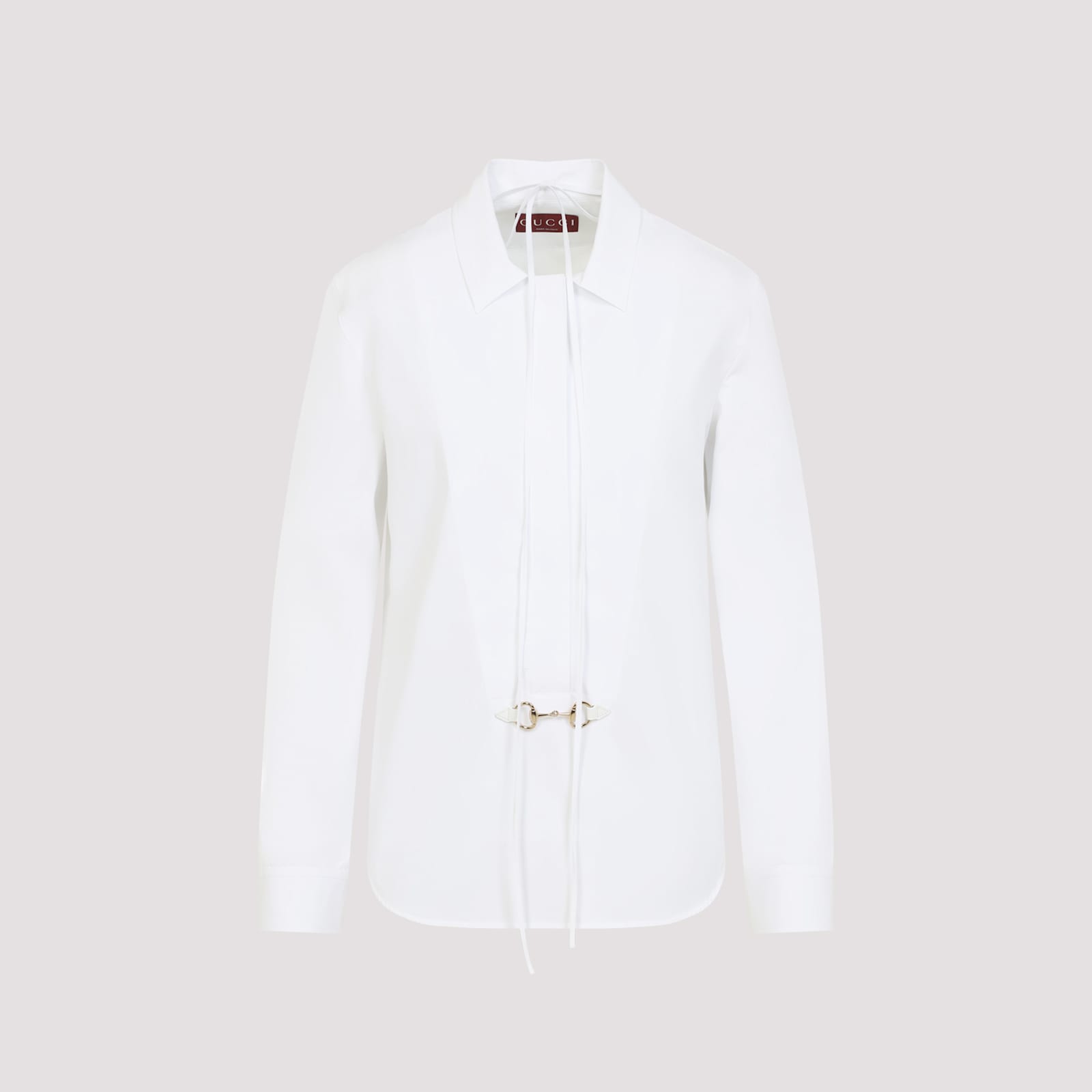 Gucci Morsetto Horsebit-embellished Shirt In White