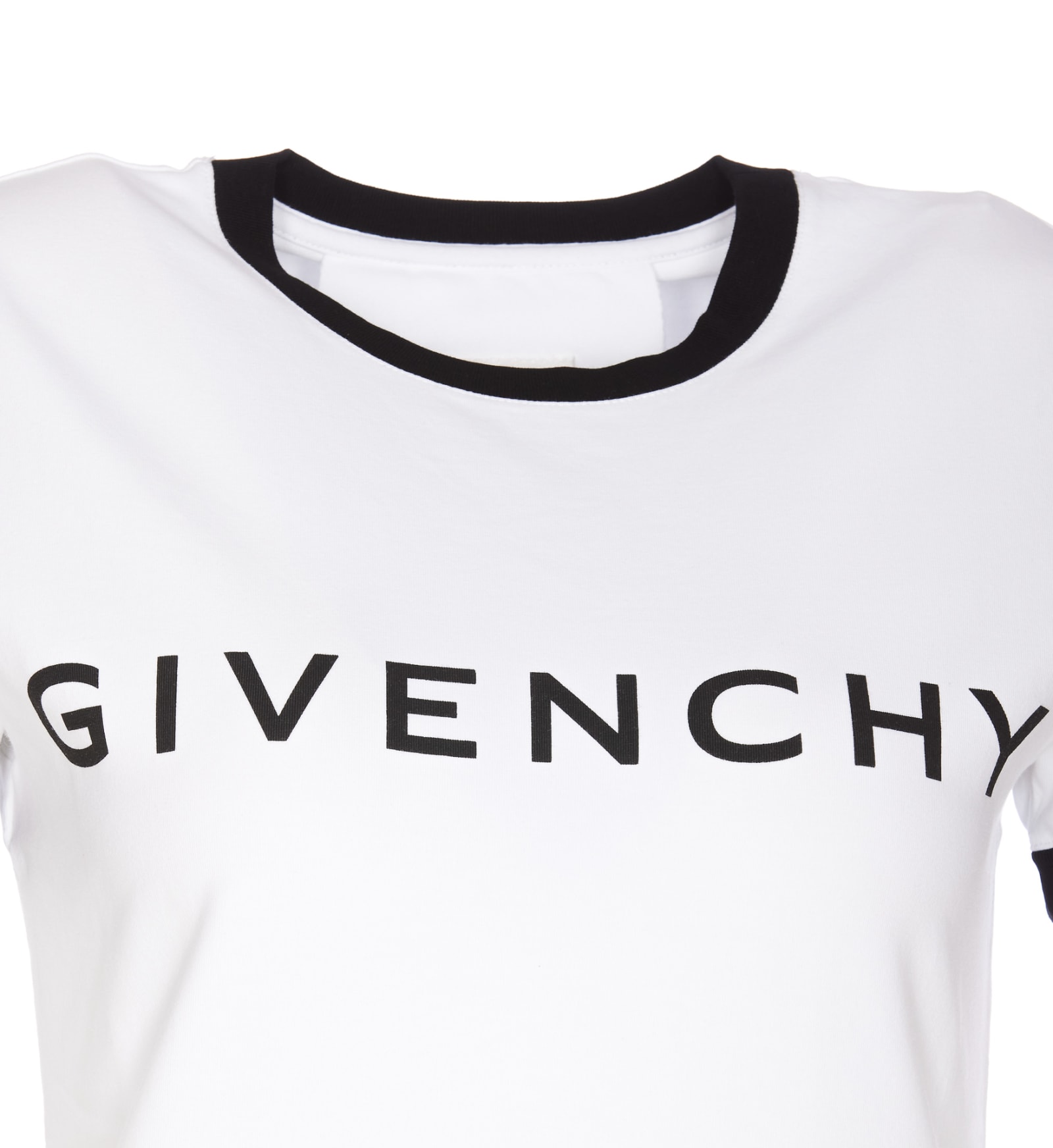 Shop Givenchy Logo T-shirt In White