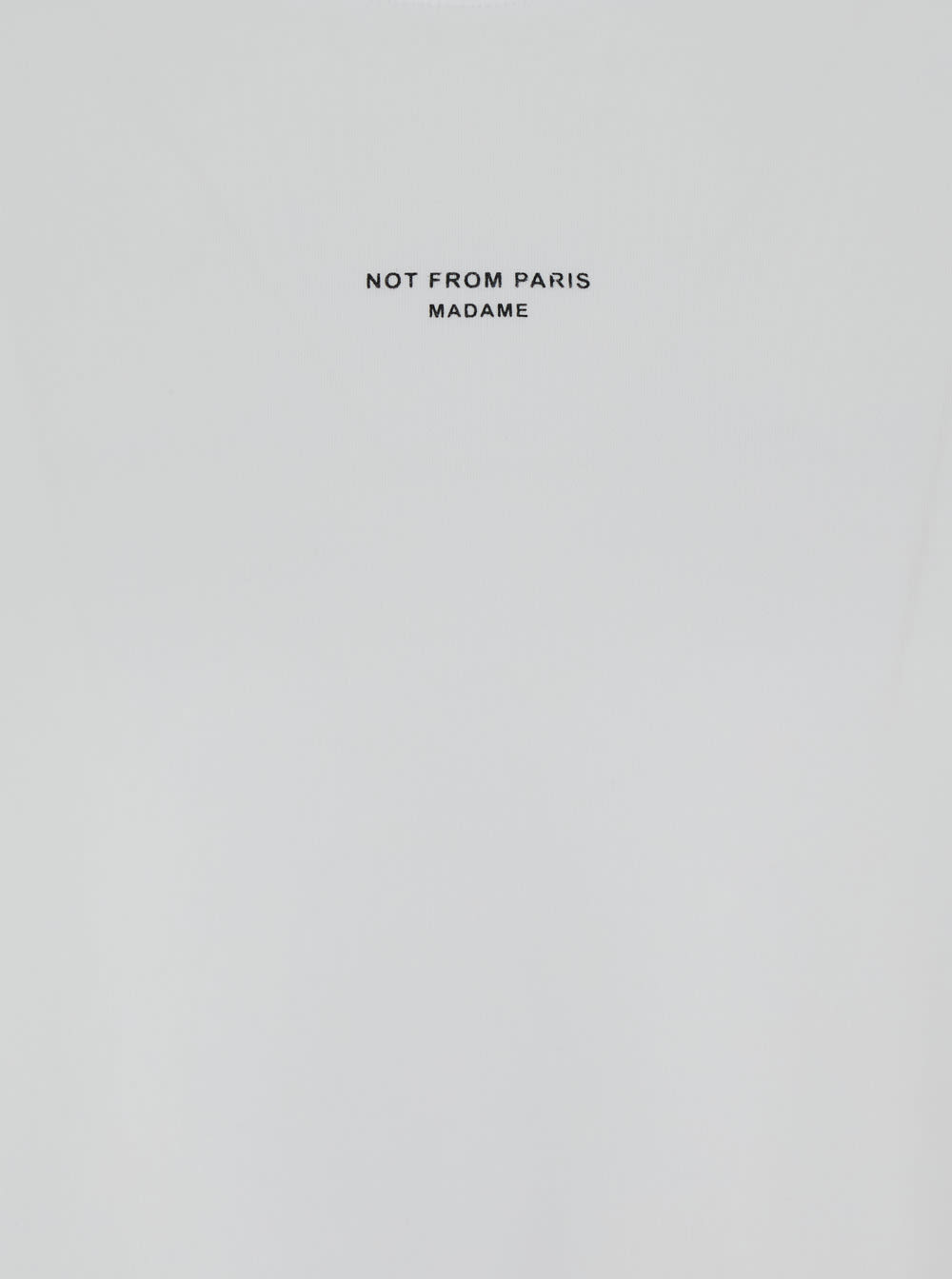 Shop Drôle De Monsieur Slogan Classique White Classic T-shirt With Logo Print In Cotton Blend Man