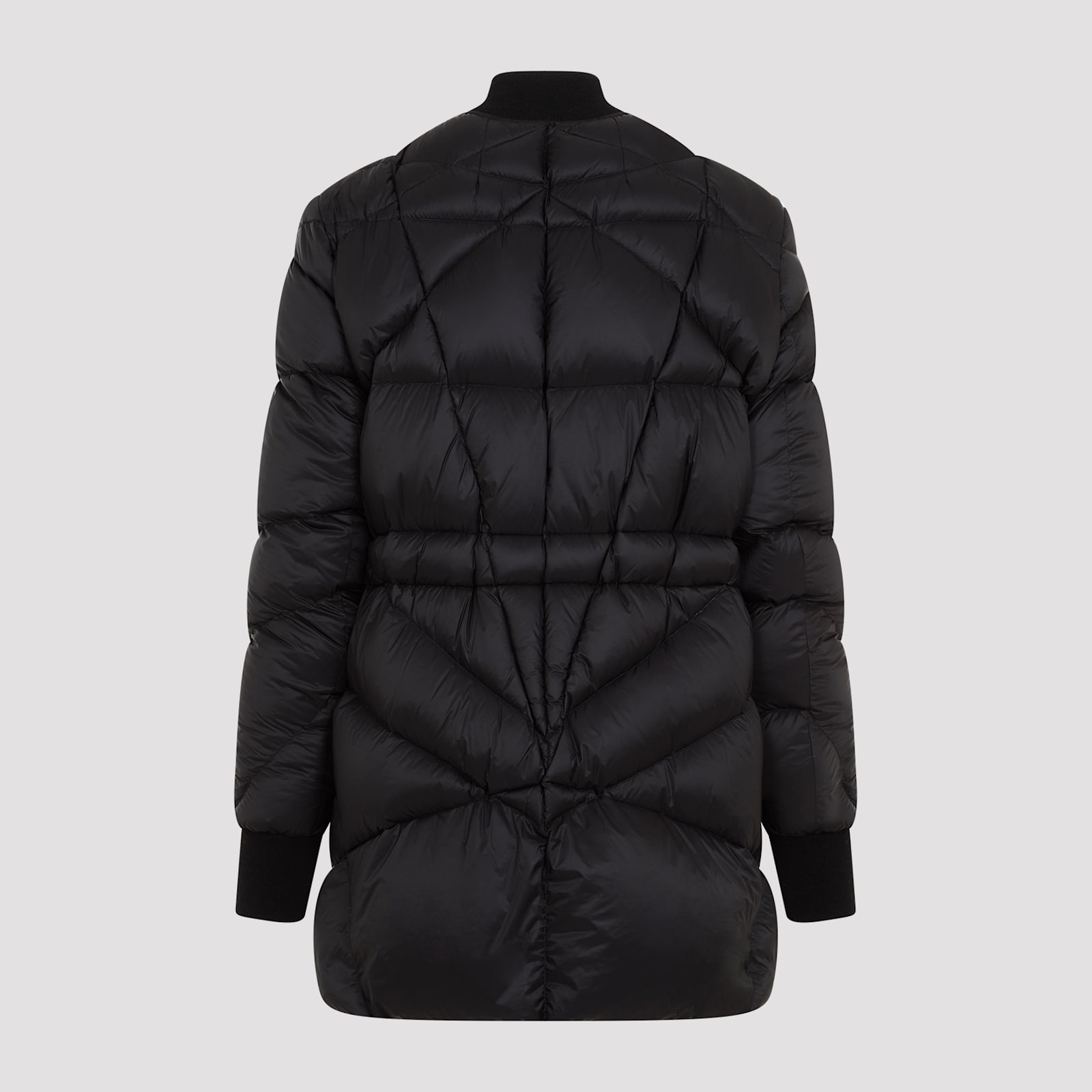 Rick Owens Mens Black Flight Liner Quilted-and-padded Regular-fit Shell-down Jacket In Black