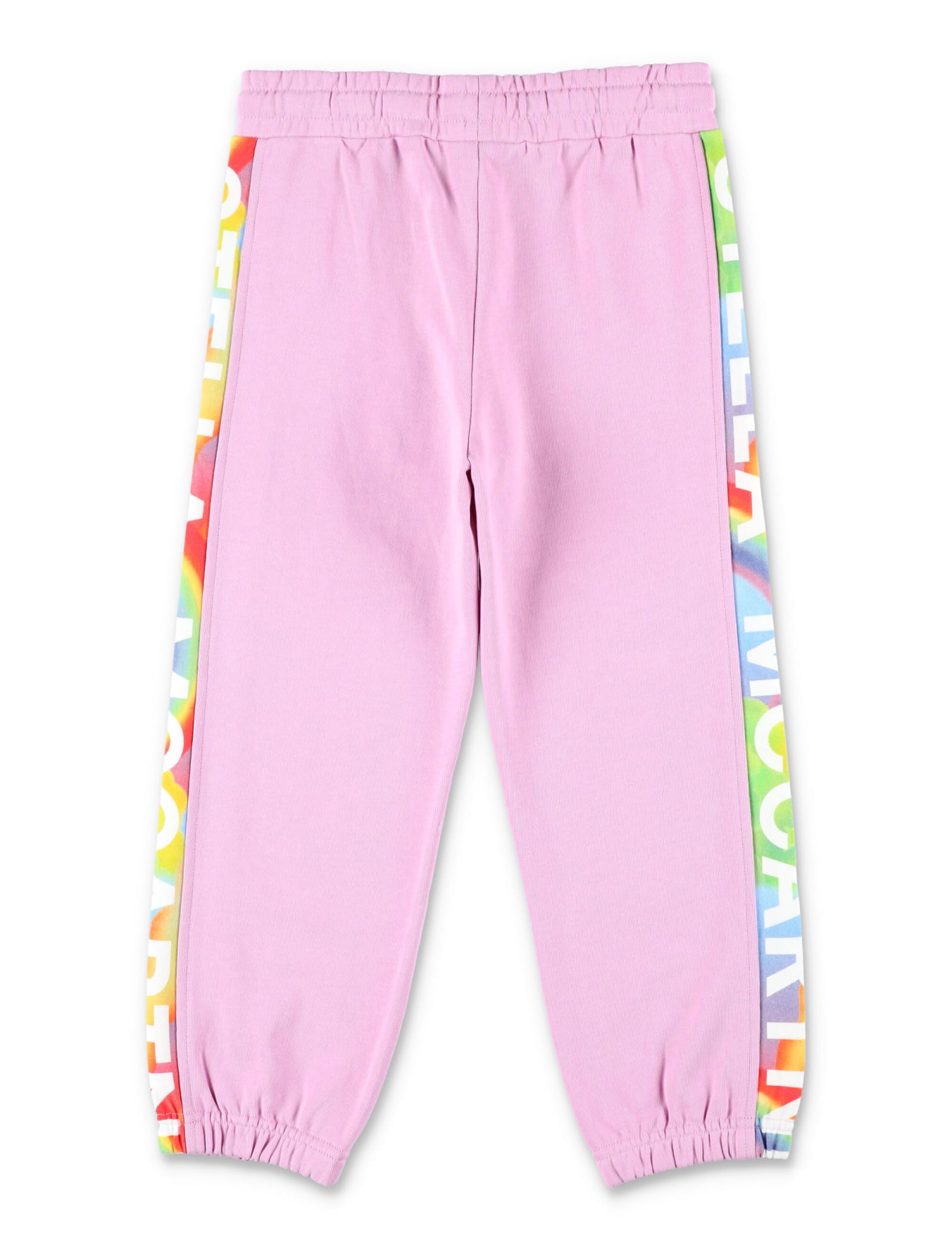Shop Stella Mccartney Logo Band Jogging Pants In Pink