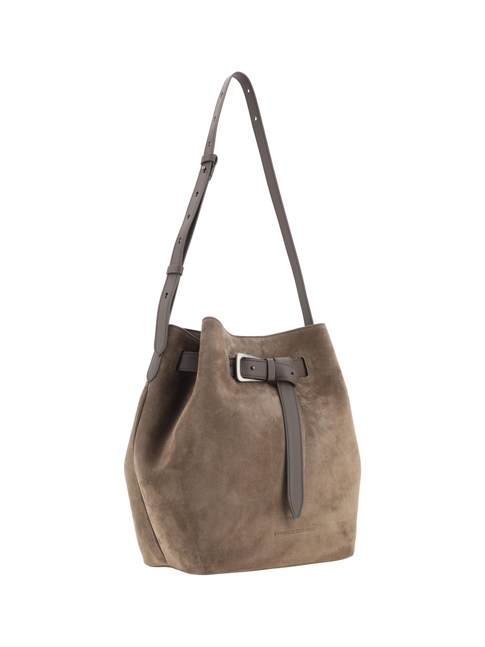 Shop Brunello Cucinelli Bucket Bag In Torba