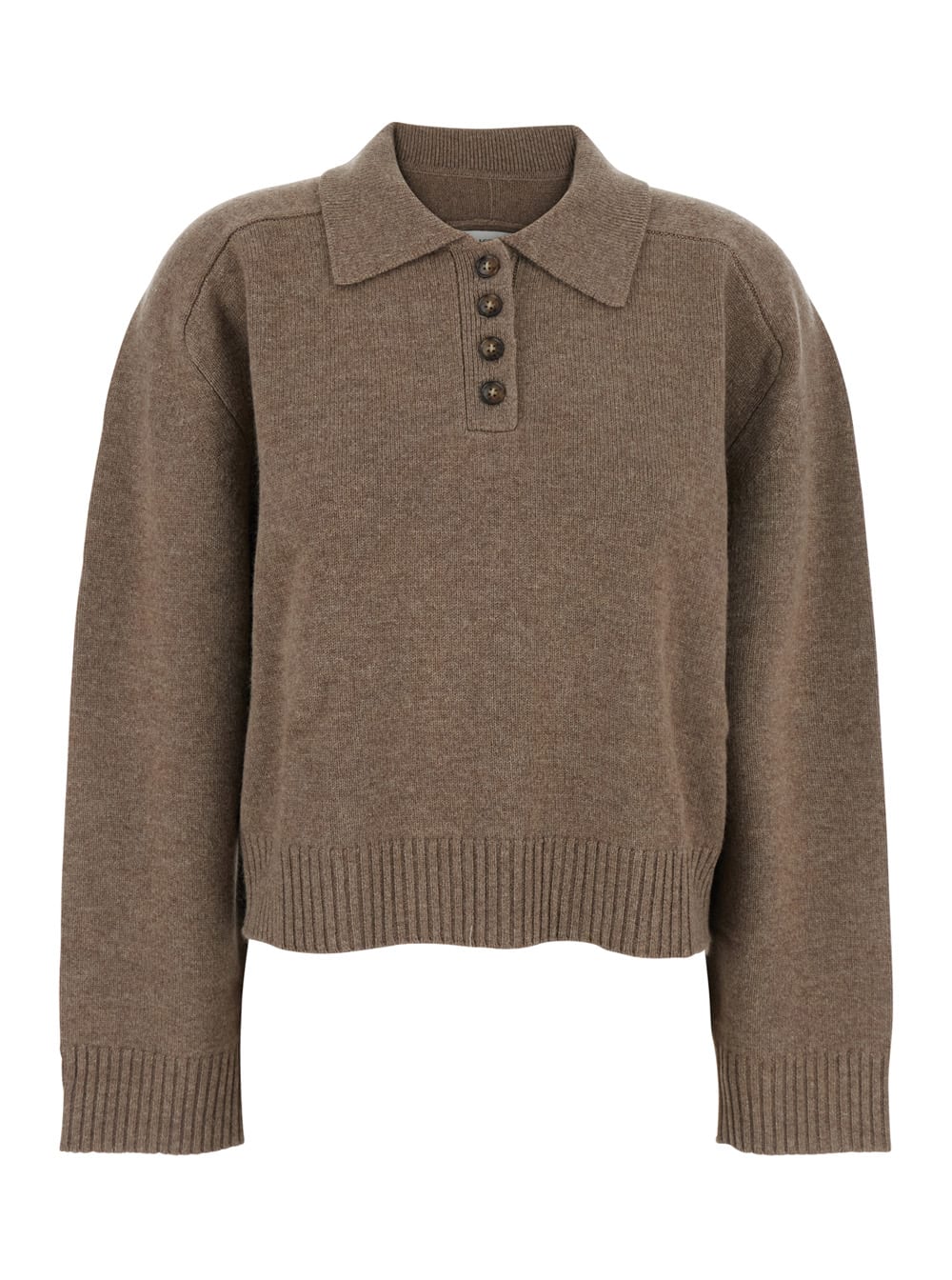 Loulou Studio Homere Lds Boxy Sweater In Brown