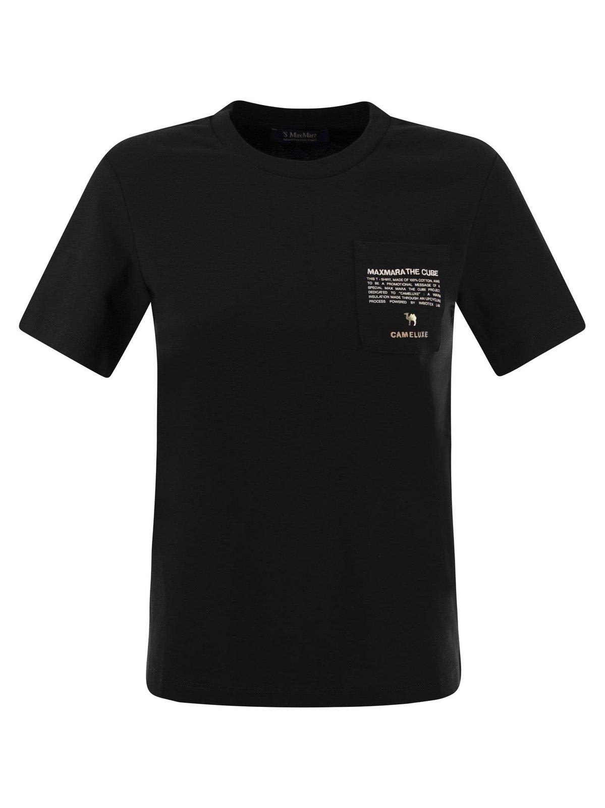 Shop 's Max Mara Crewneck Short-sleeved T-shirt In Black