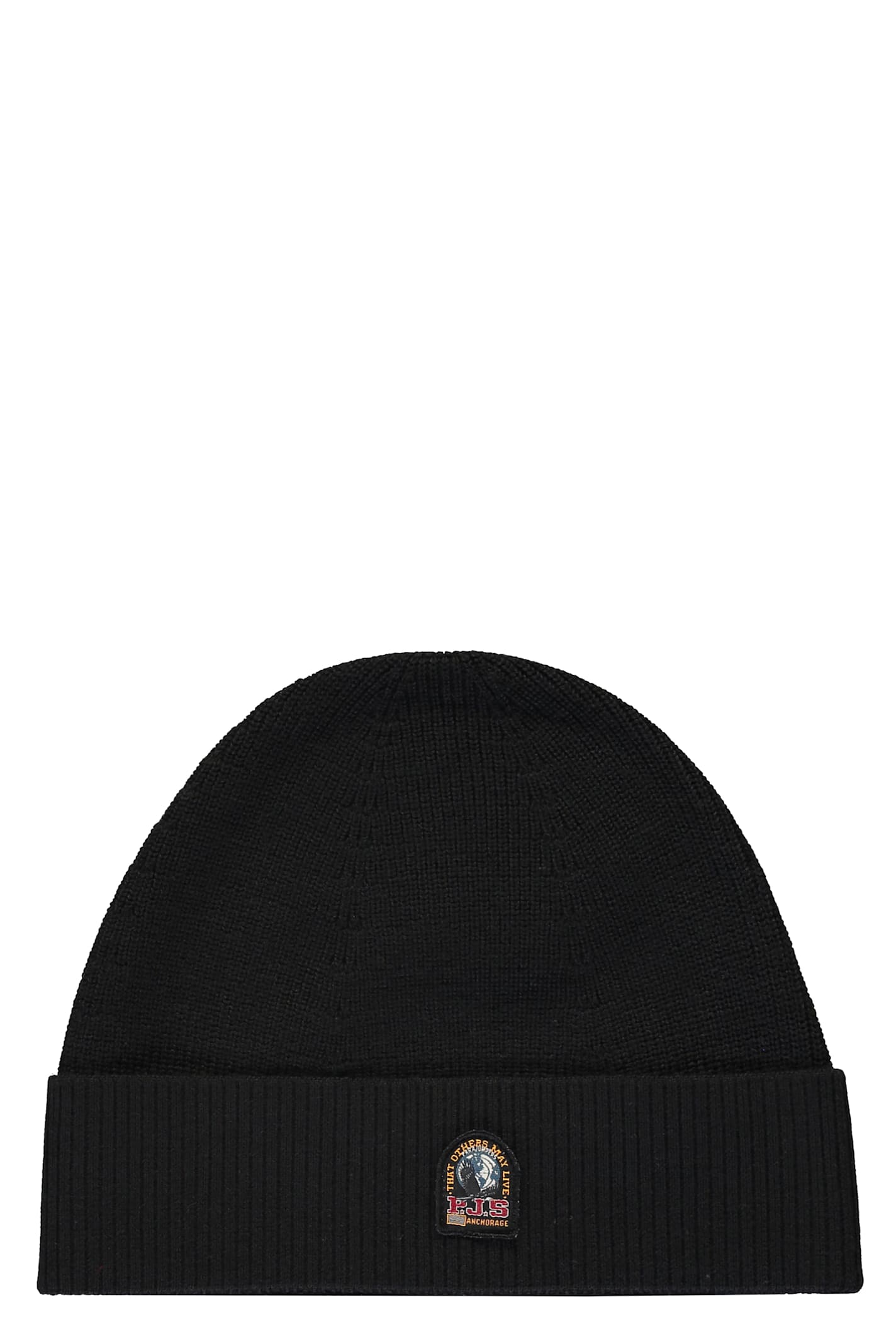 Parajumpers Knitted Winter Hat In Black