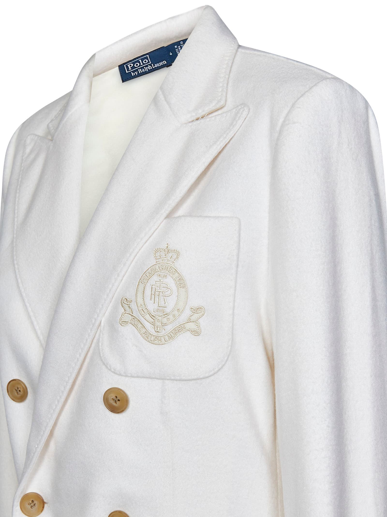 Shop Polo Ralph Lauren Blazer In White