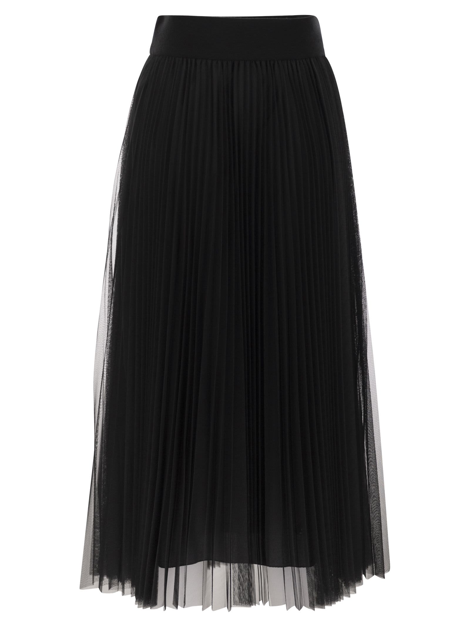 Fabiana Filippi Wide Tulle Skirt In Black