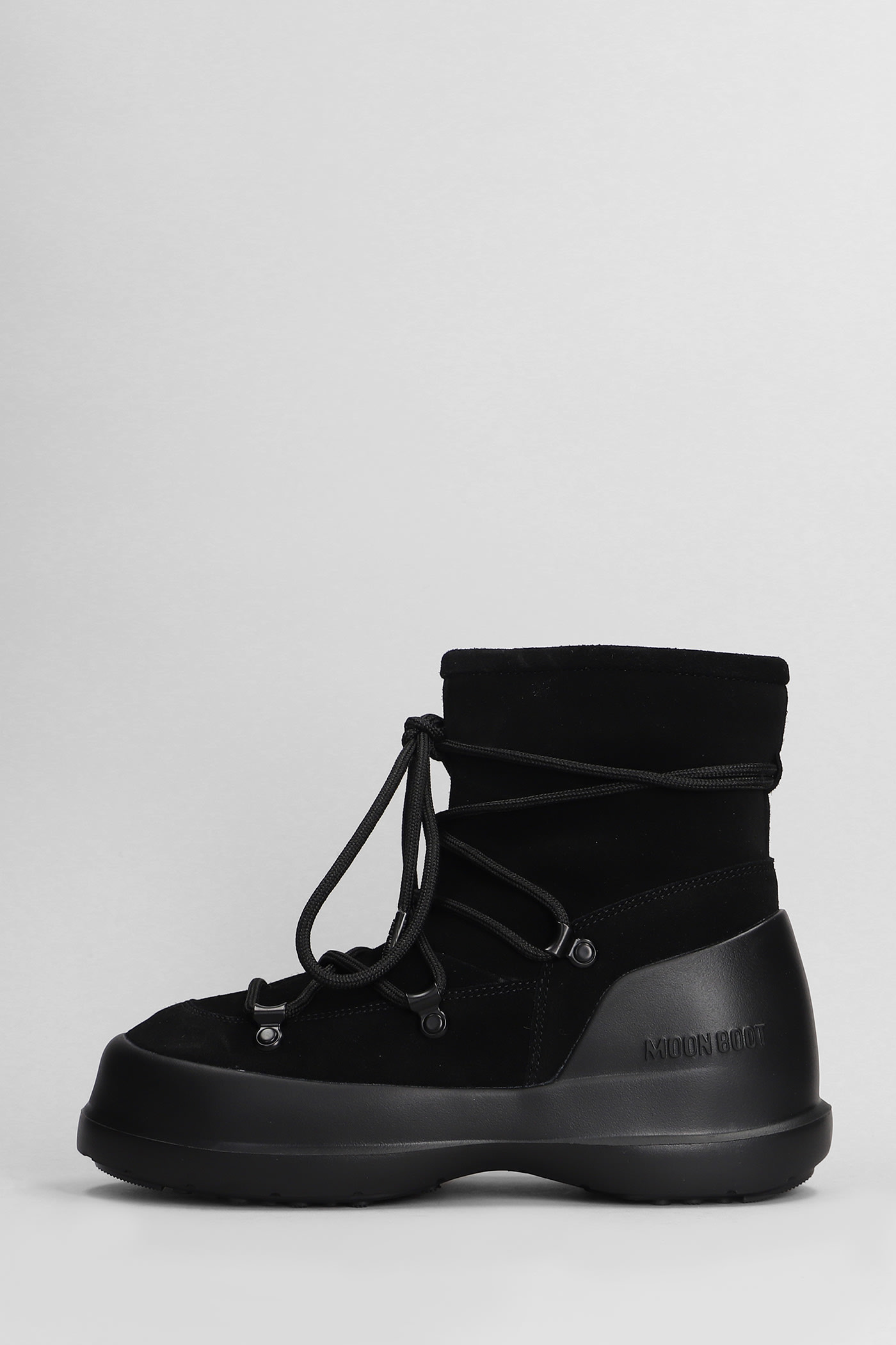 Shop Moon Boot Mb Luna Ankle Boots In Black Suede