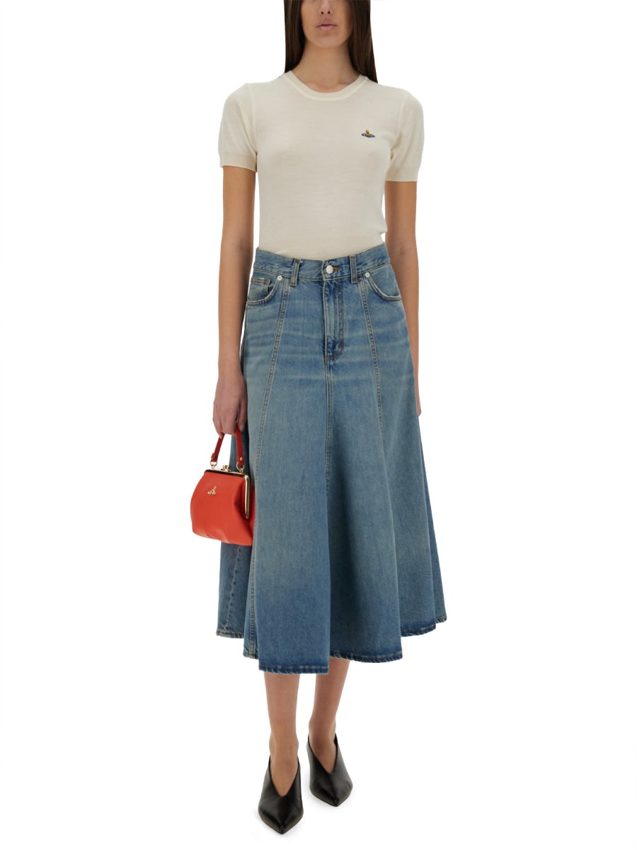 Shop Vivienne Westwood Top Bea In Ivory