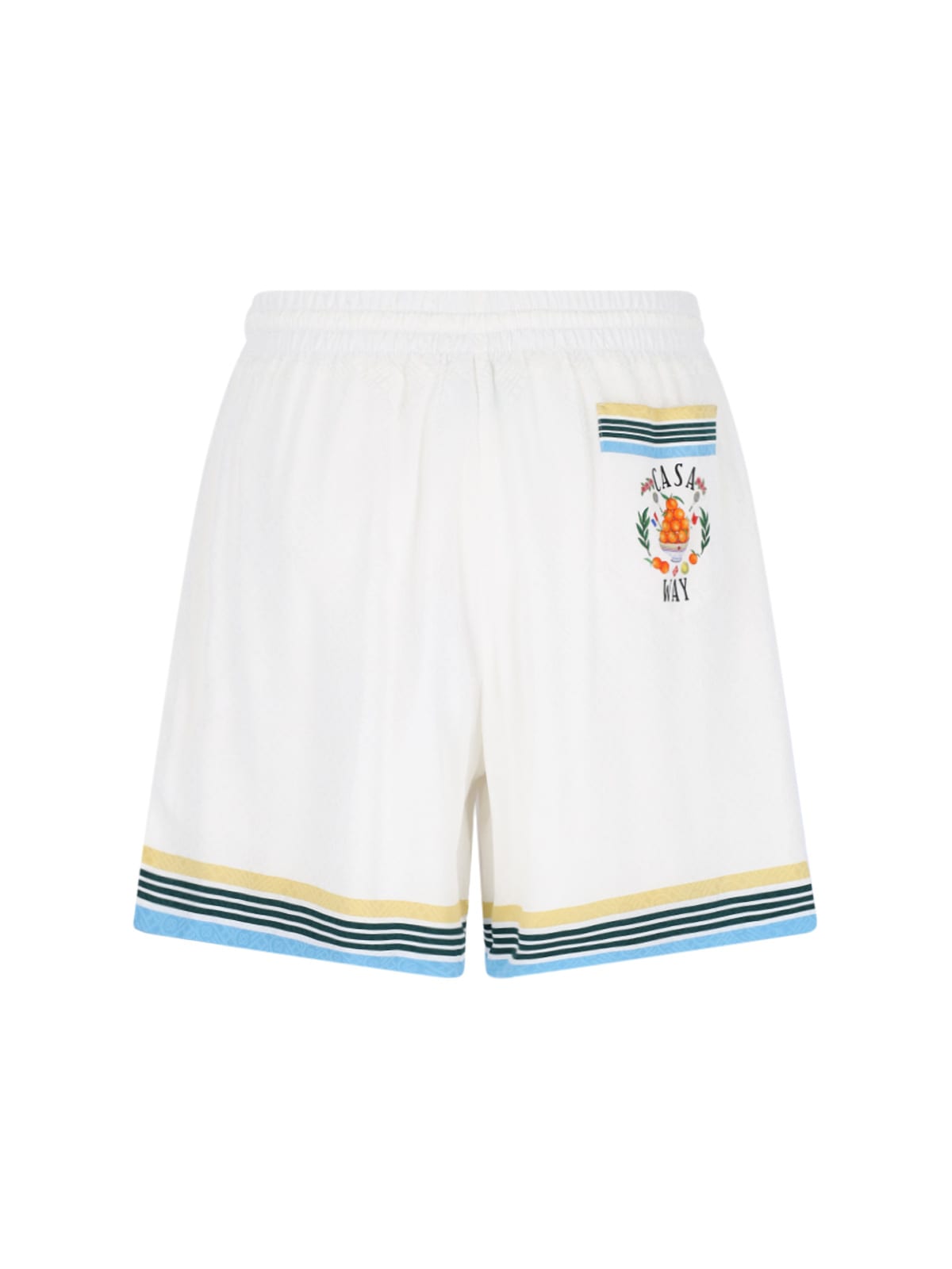 Shop Casablanca Casa Way Shorts In White