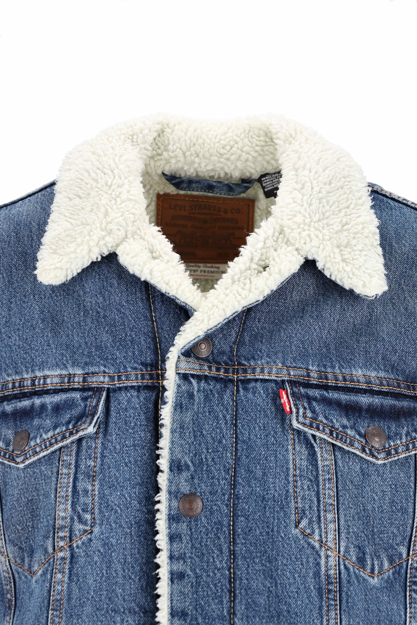 Levi's Sherpa Jacket In Blue