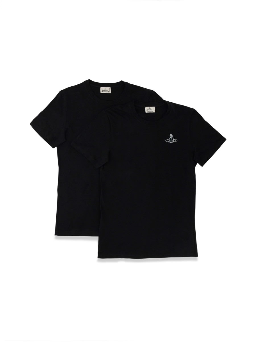 Shop Vivienne Westwood Pack Of Two T-shirts In Black