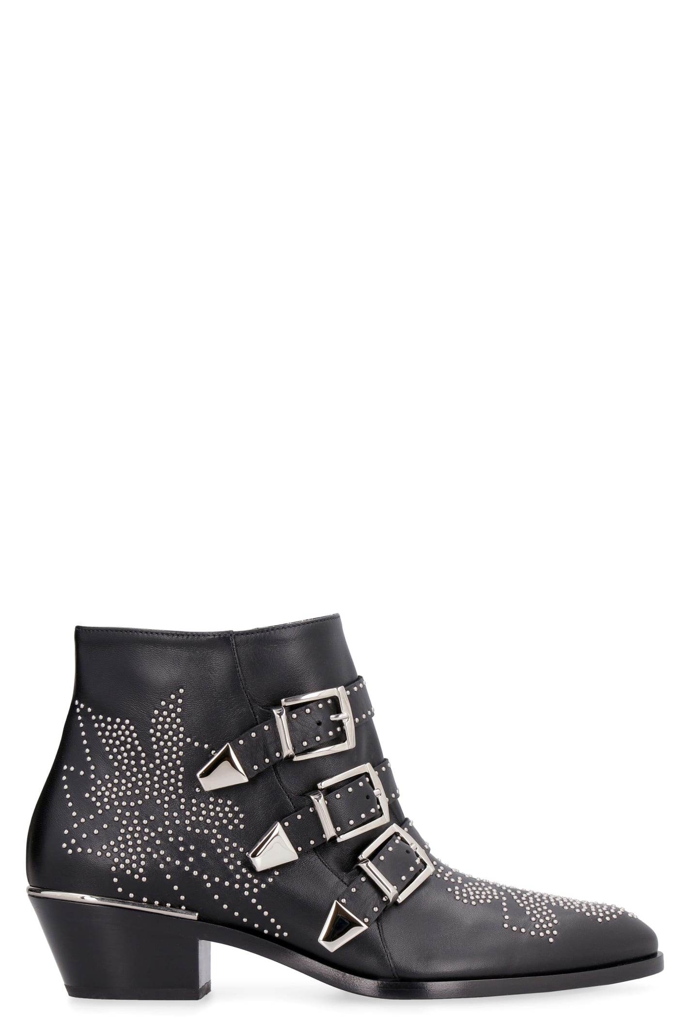 Chloé Susan Studded Leather Ankle Boots