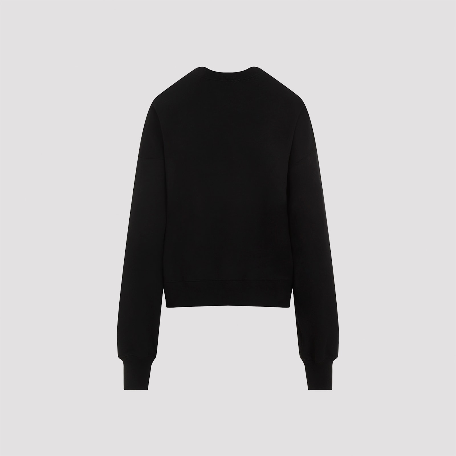 Shop Gucci Crewneck Sweater In Black Multicolor