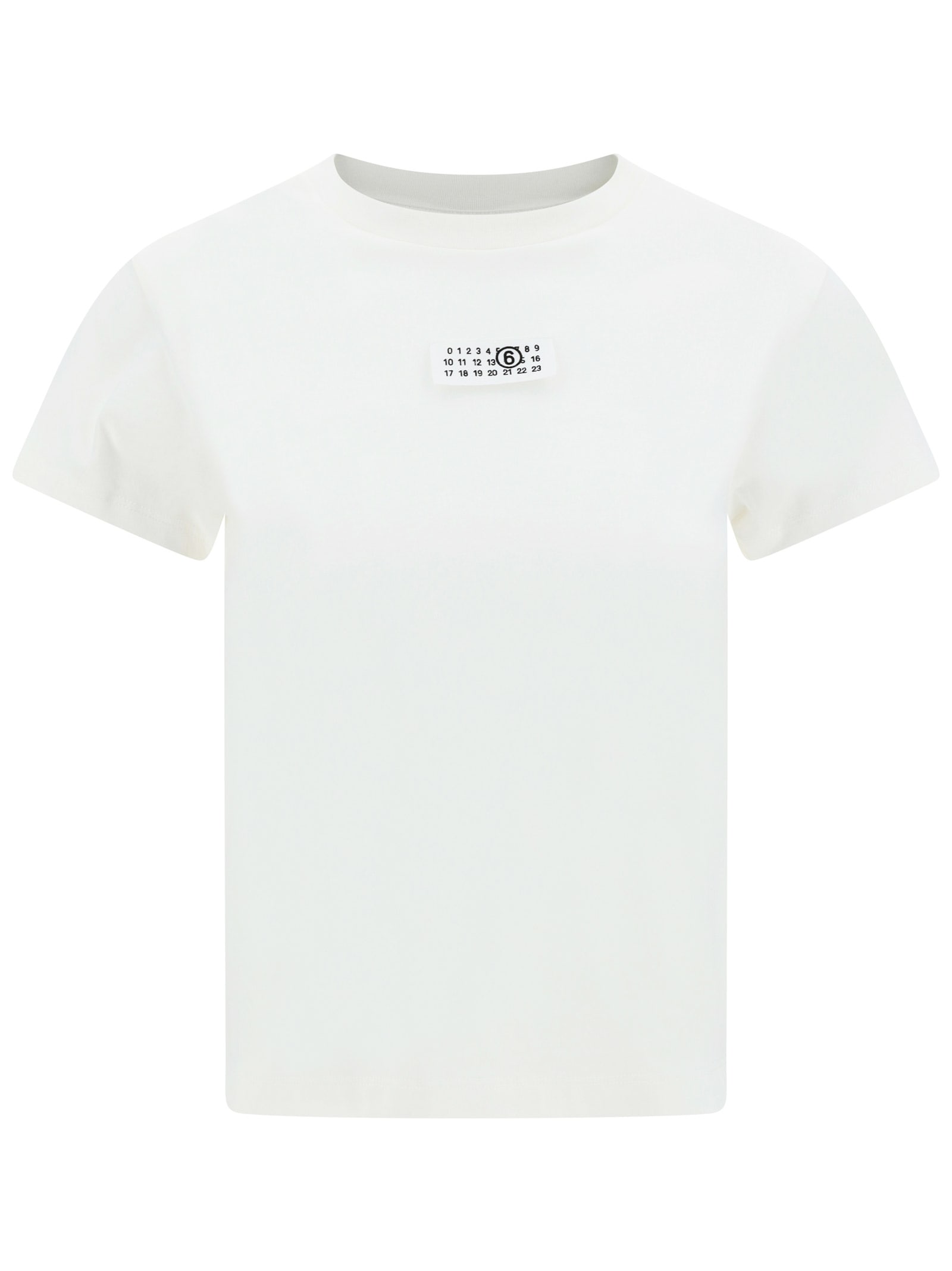 Mm6 Maison Margiela Mm6 By Maison Margiela Relaxed-fit Cotton T-shirt With Subtle Logo Detail In 101