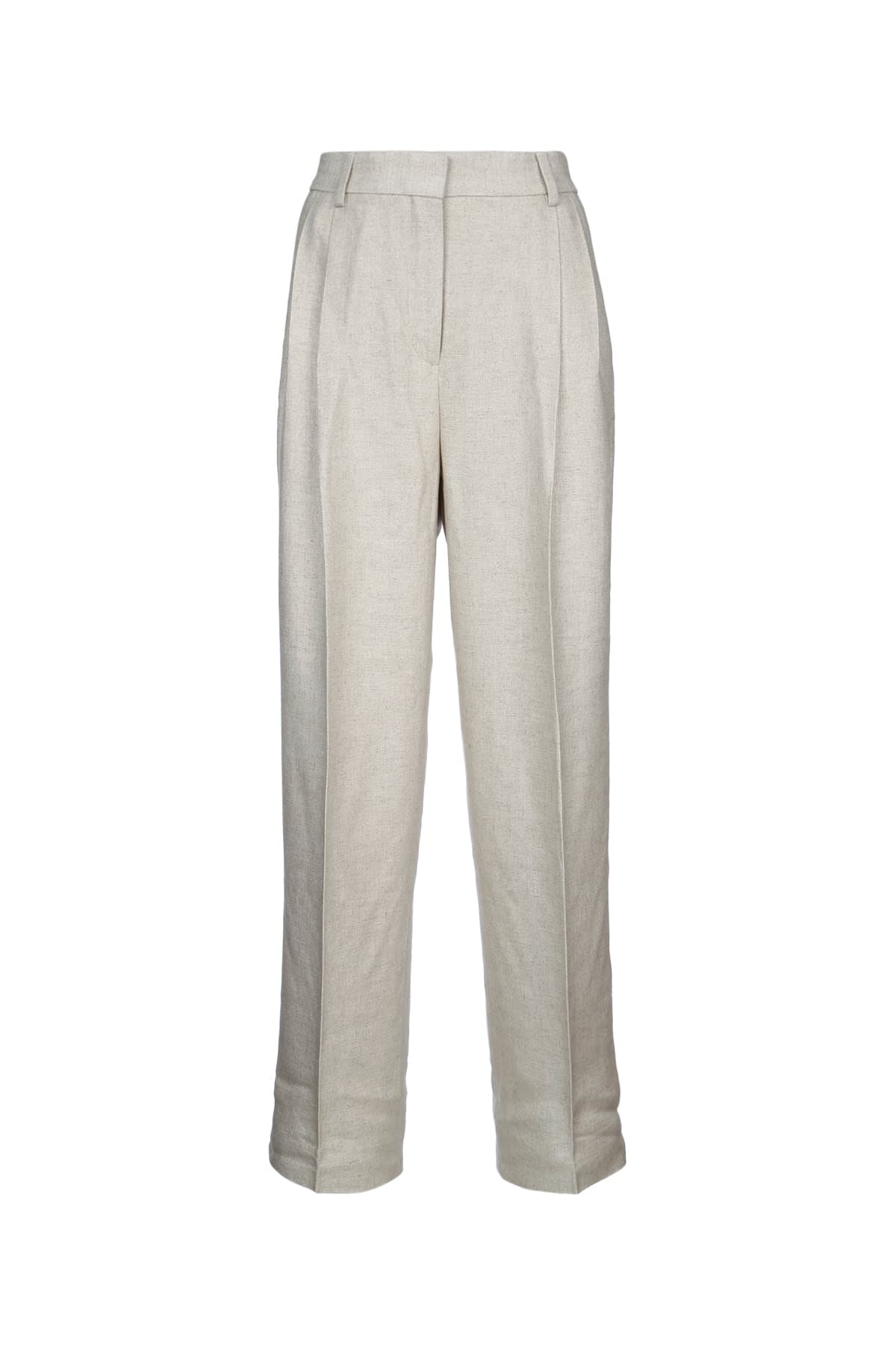 Totême Double-pleat Straight Trousers
