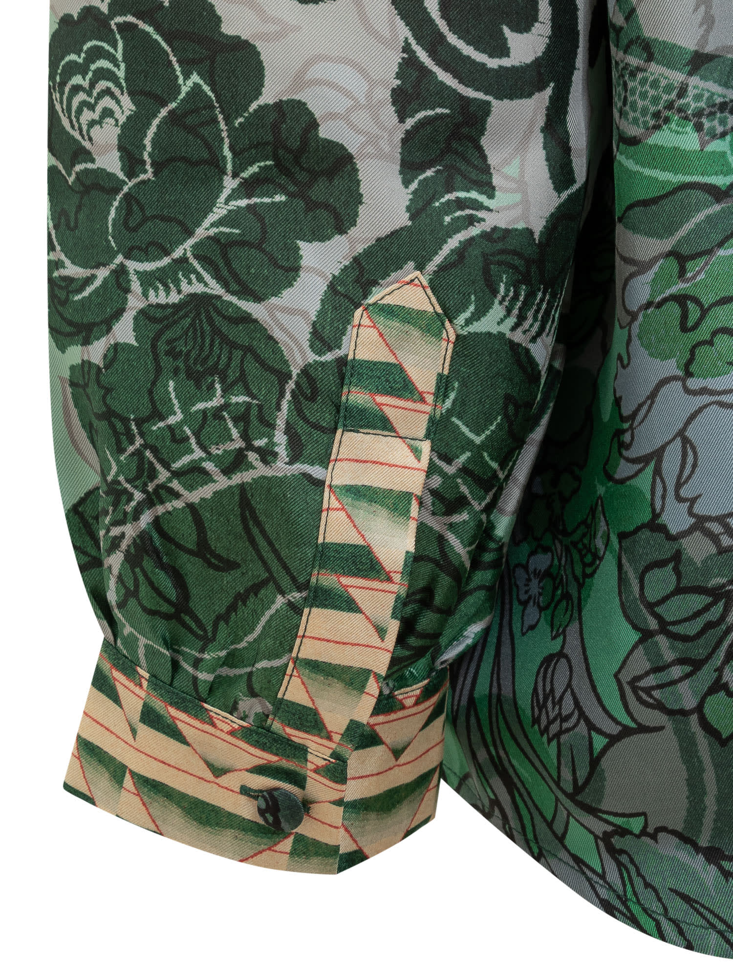 Shop Pierre-louis Mascia Silk Shirt With Floral Pattern In Fantasia