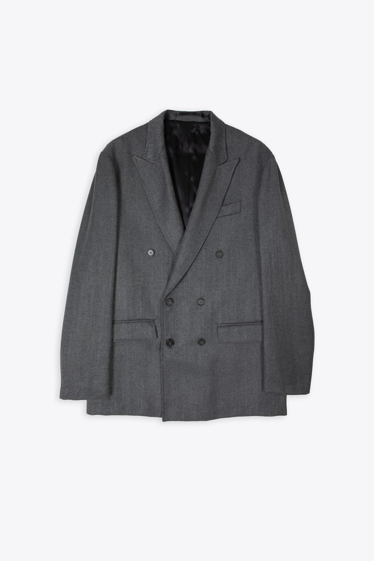 Giacca Doppio Petto Grey tailored wool double-breasted blazer