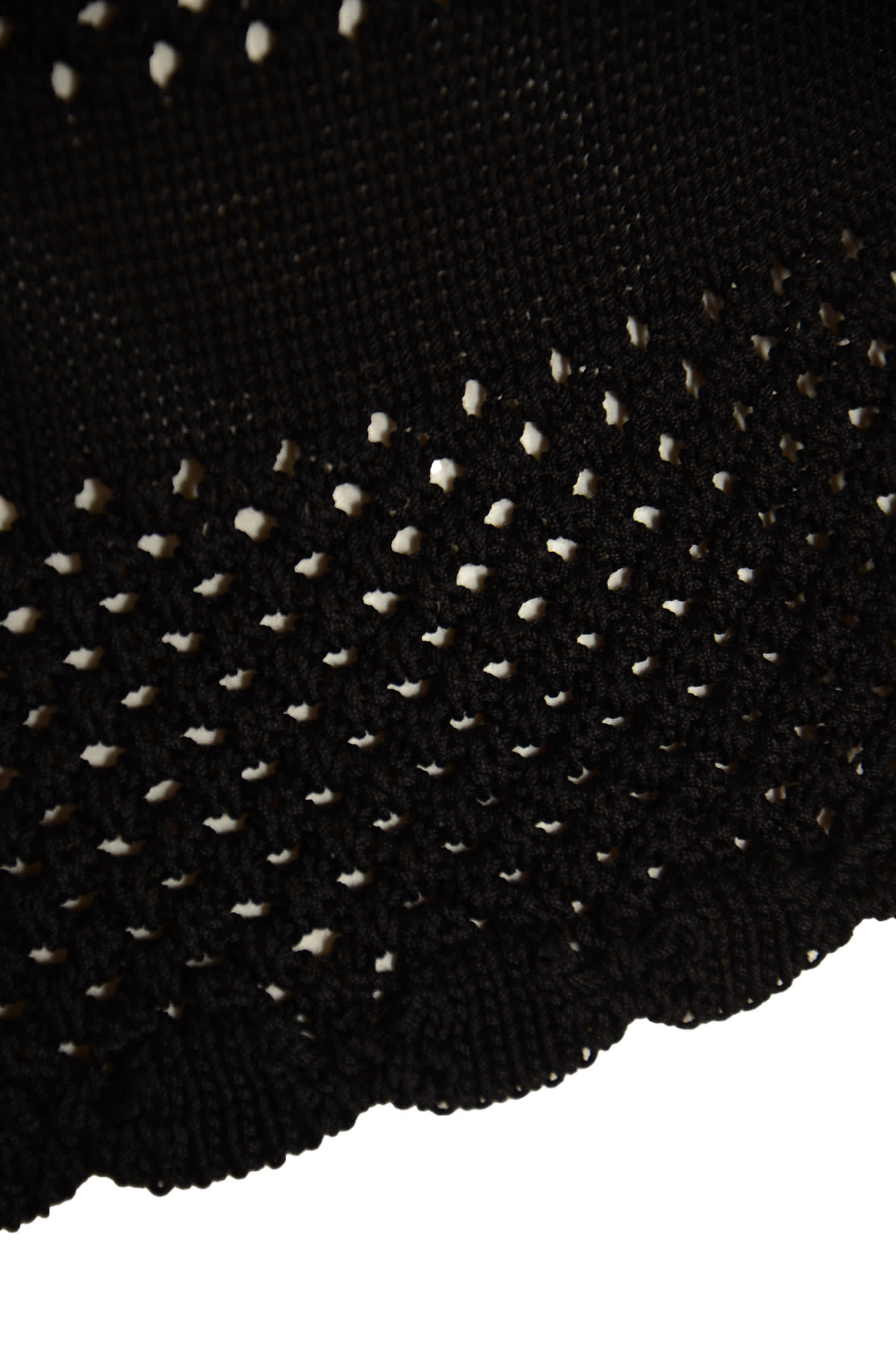 Shop Apc Crochet Knit Cropped Top In Black