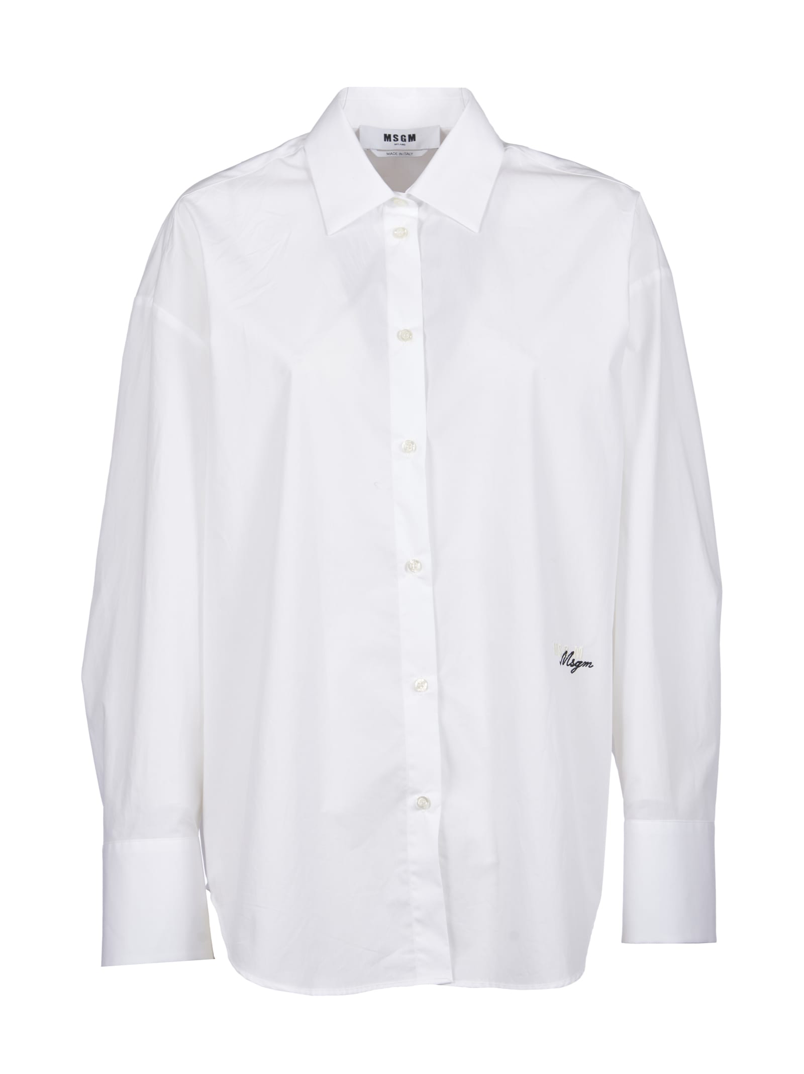 MSGM SHIRT WITH EMBROIDERY BY MSGM
