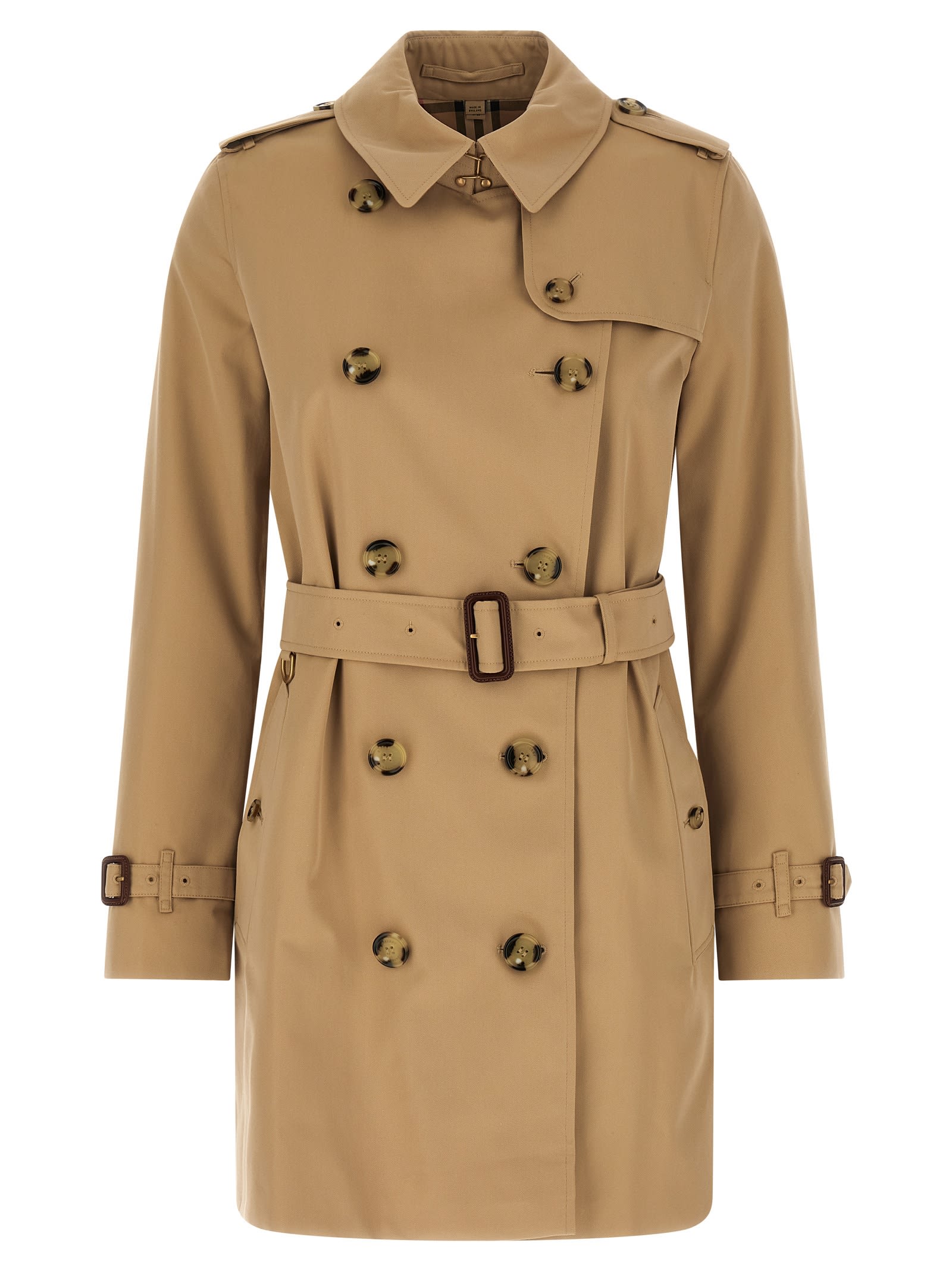 Burberry Kensington Trench Coat In Sand