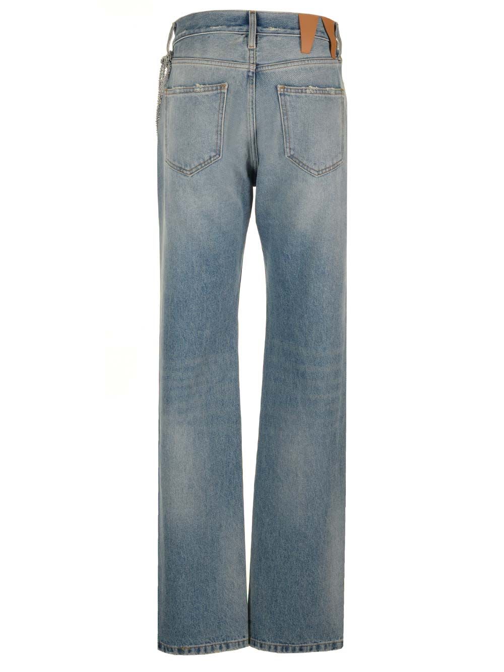 Shop Darkpark Naomi Straight Leg Jeans In Blue