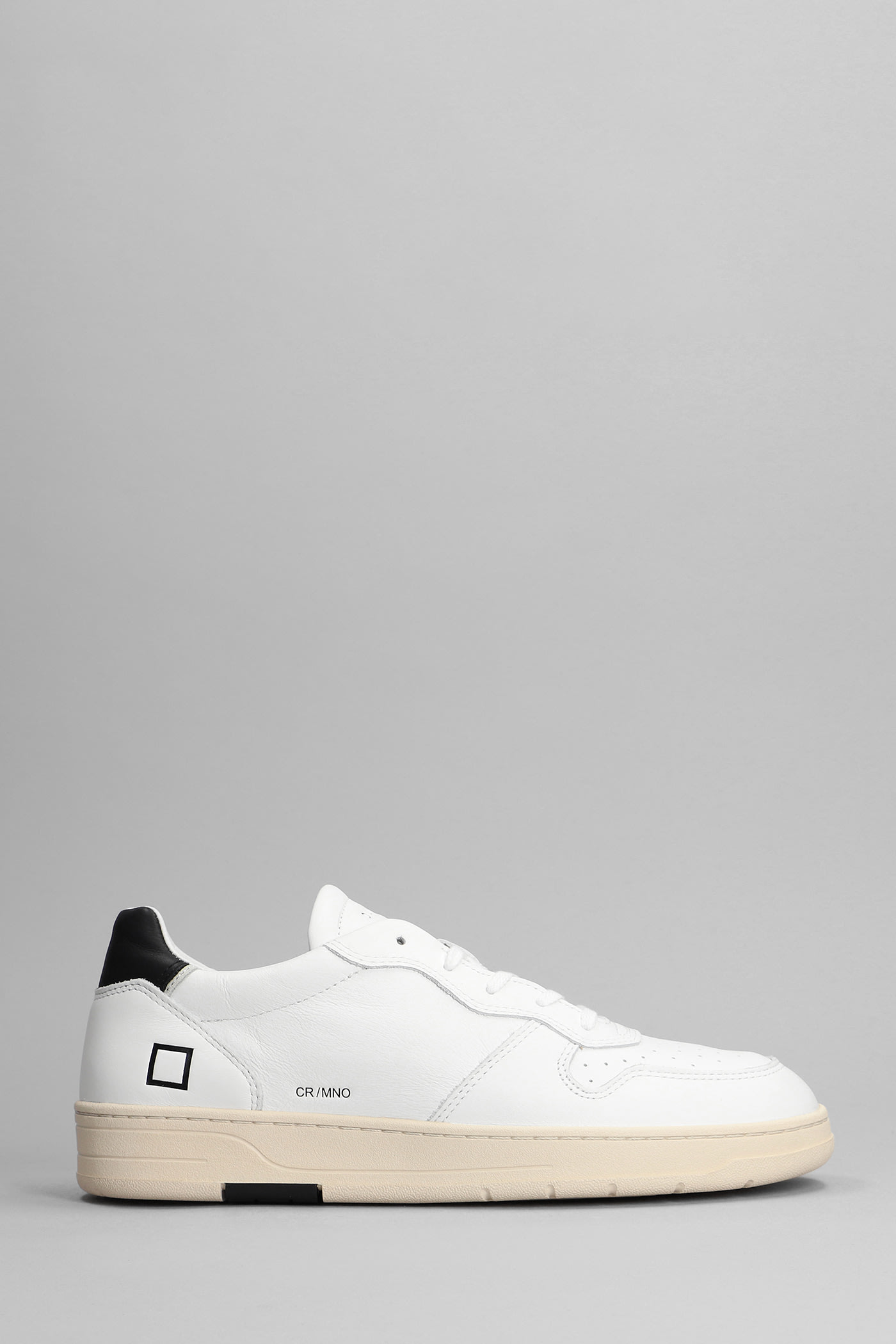 D.A.T.E. Court Mono Sneakers In White Leather