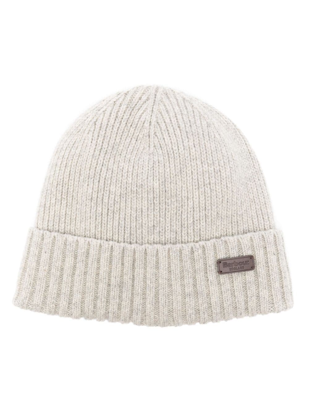 Barbour Carlton Ribbed-knit Beanie In White