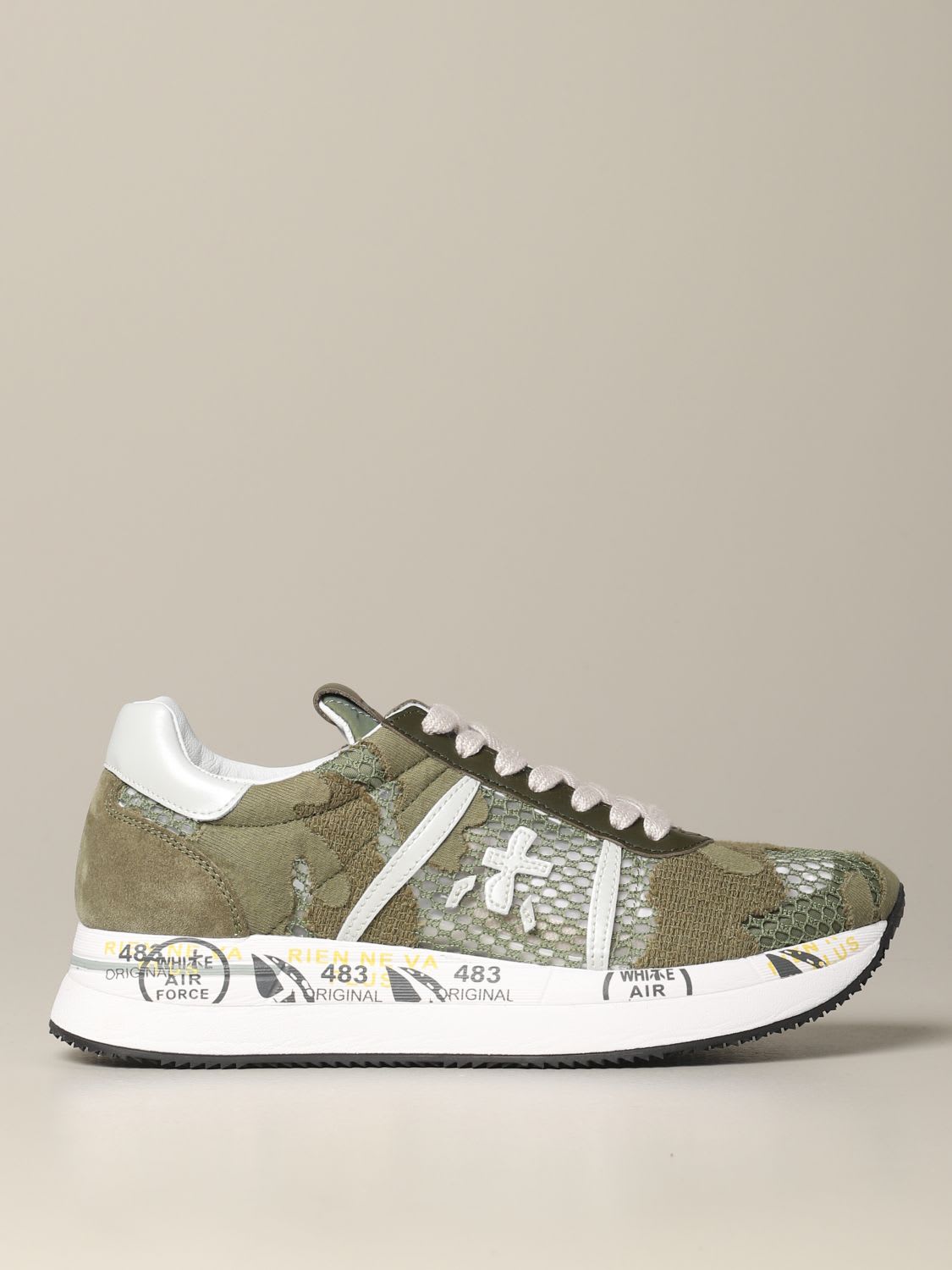 PREMIATA SNEAKERS IN LACE AND SUEDE,11316775
