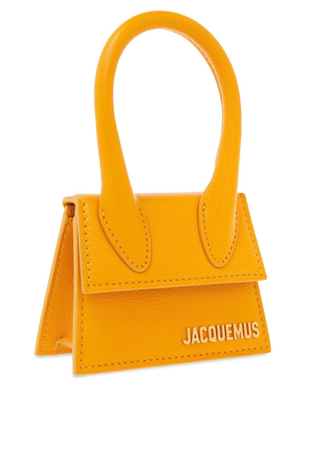 Shop Jacquemus Le Chiquito Signature Mini Handbag In Orange