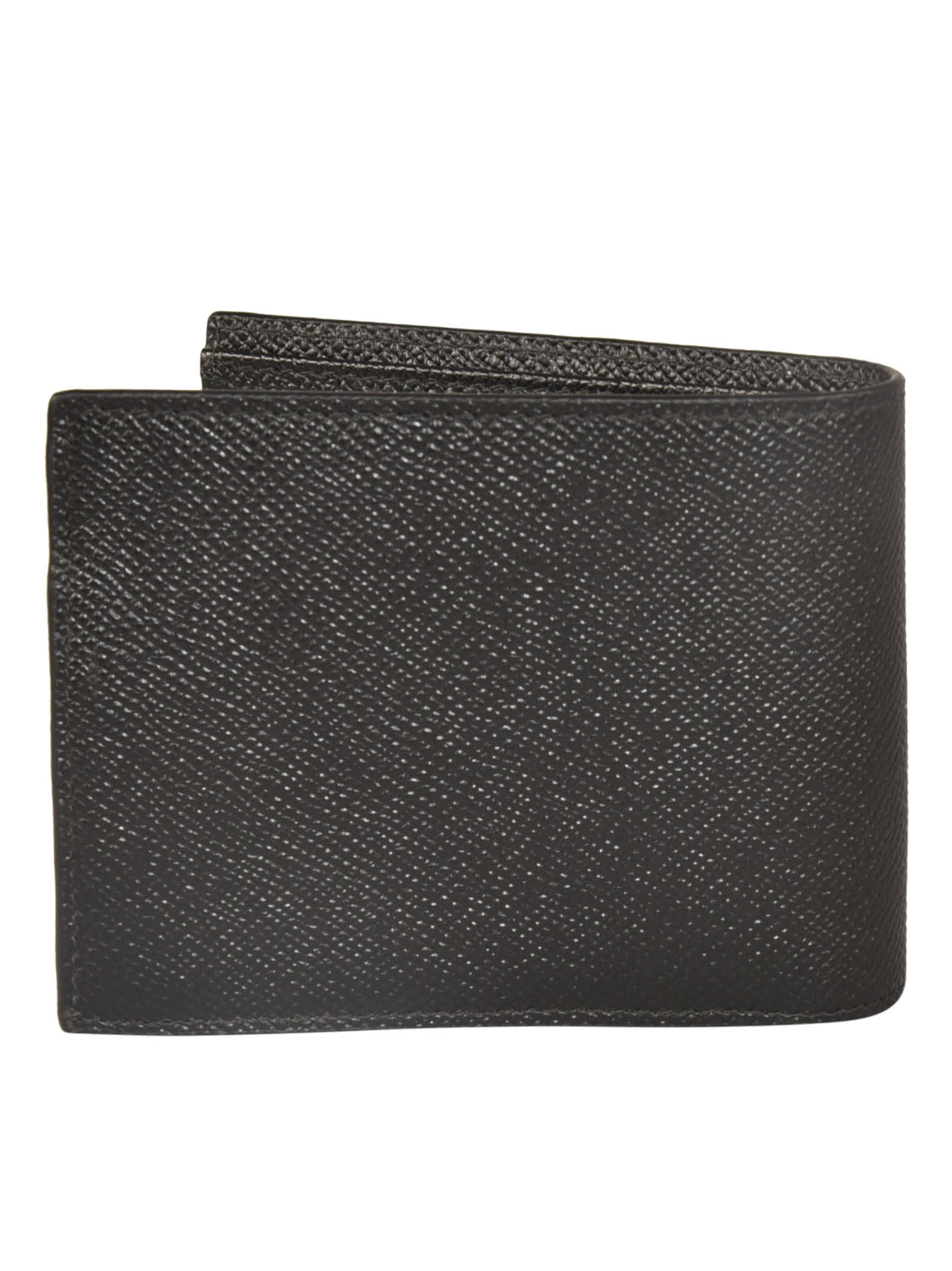 Shop Dolce & Gabbana Logo Plaque Bifold Wallet In Black