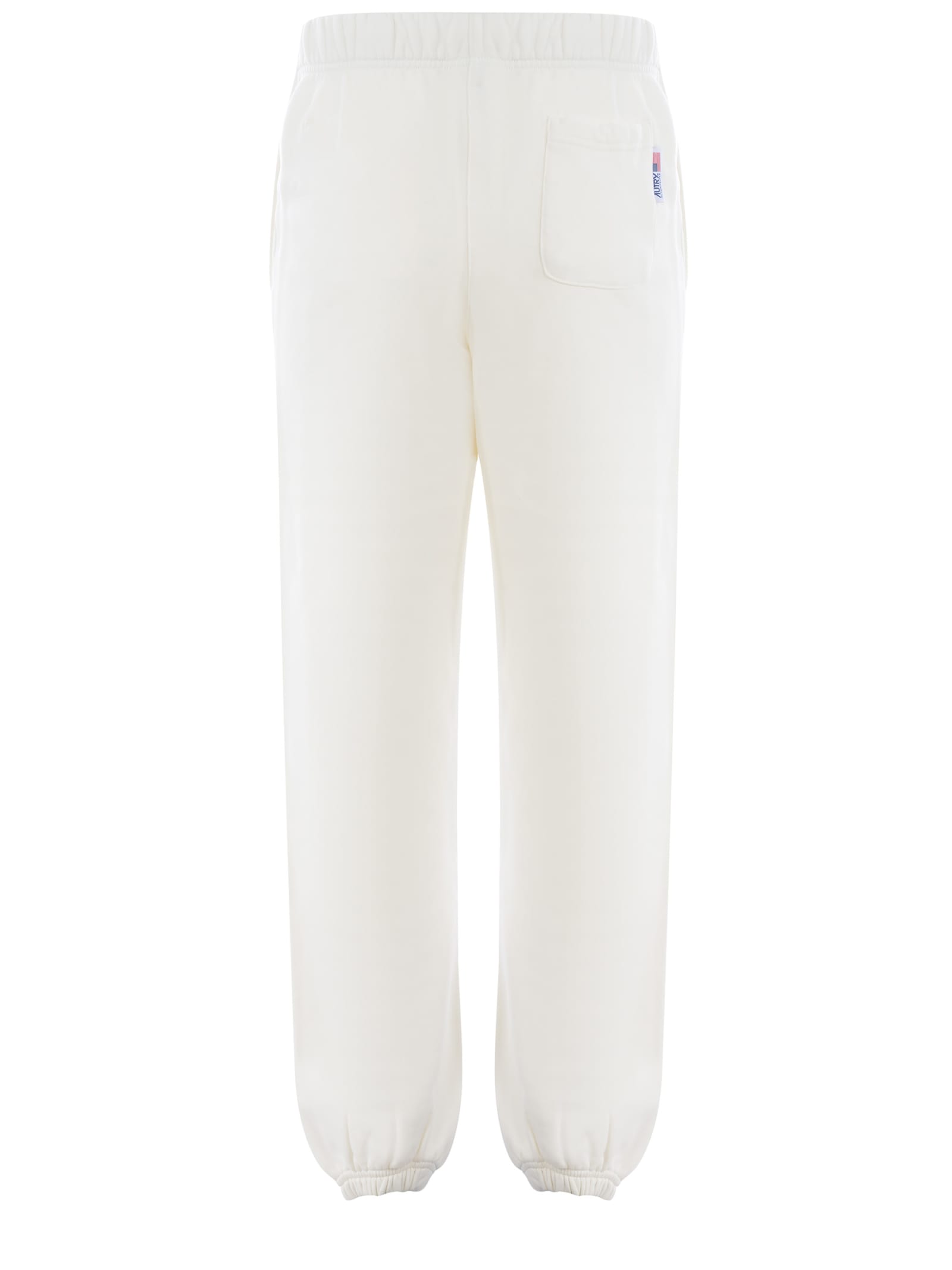 Shop Autry Trousers  In Cotton In Bianco
