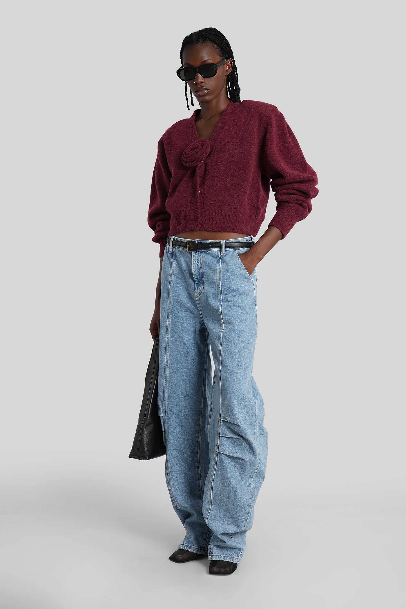 Rotate Birger Christensen Jeans In Blue Cotton In Blue