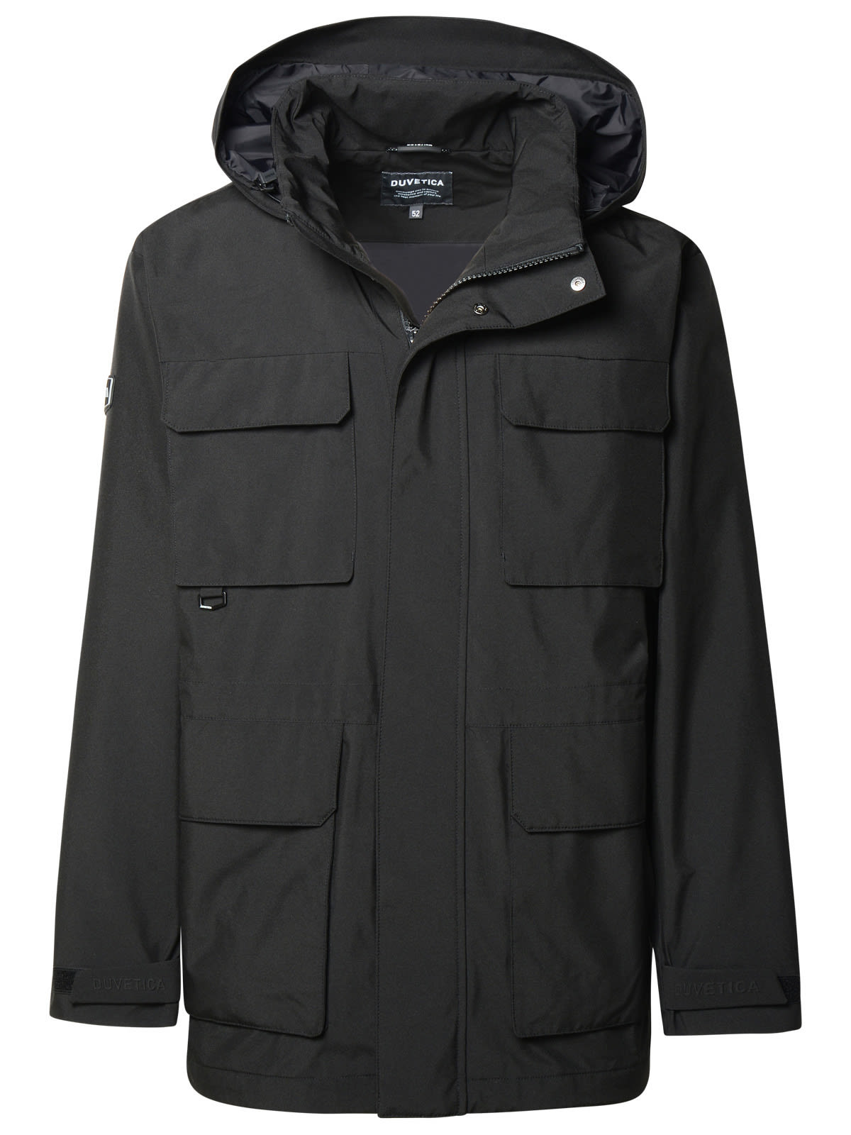Shop Duvetica Zinex Black Polyester Jacket