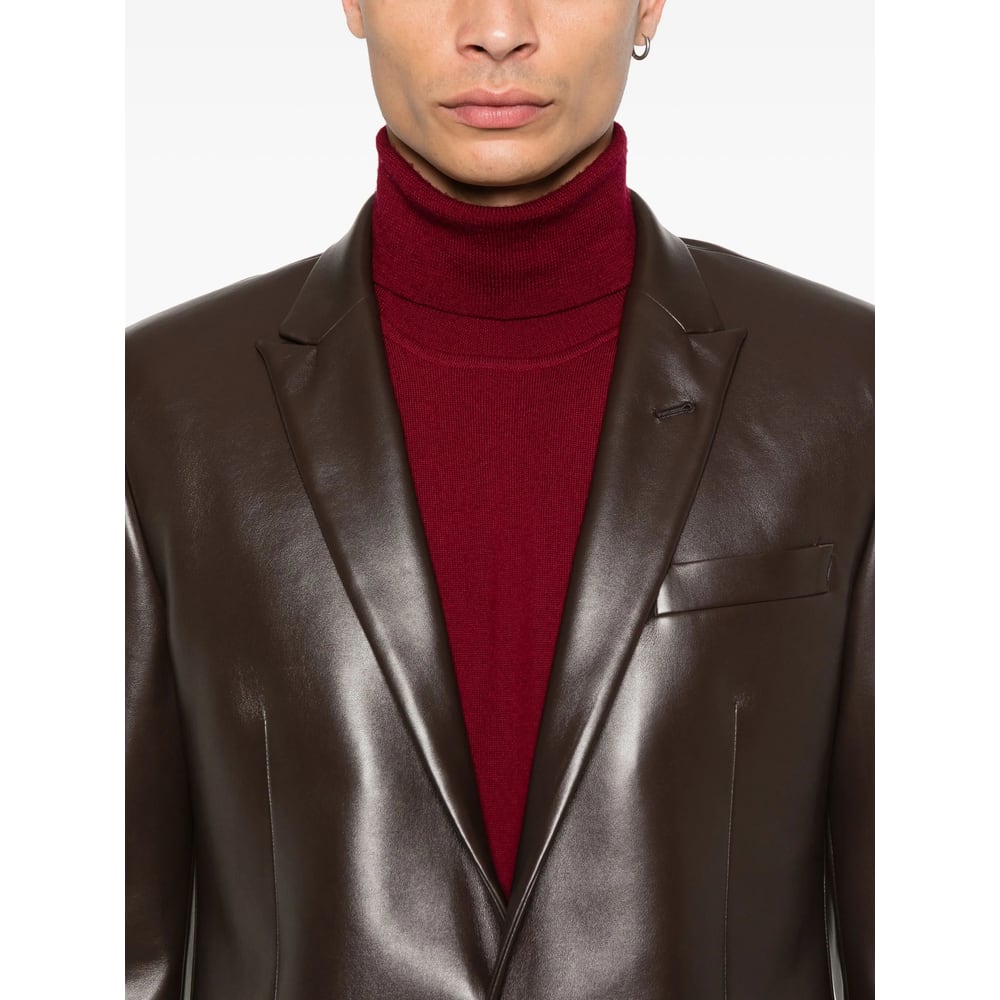 Reveres 1949 Single-breasted Blazer In Brown