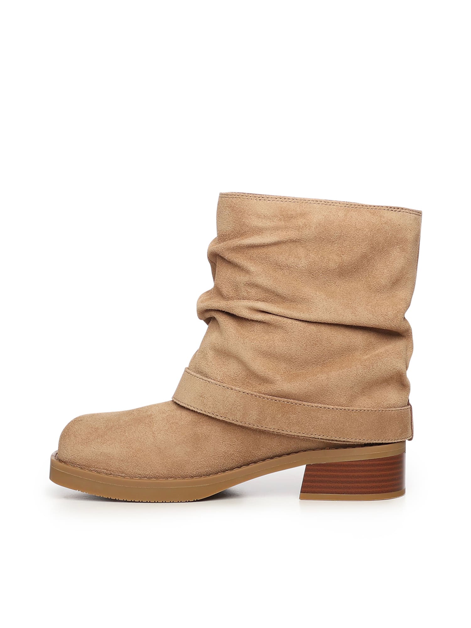 Michael Michael Kors Colby Leather Ankle Boot In Brown
