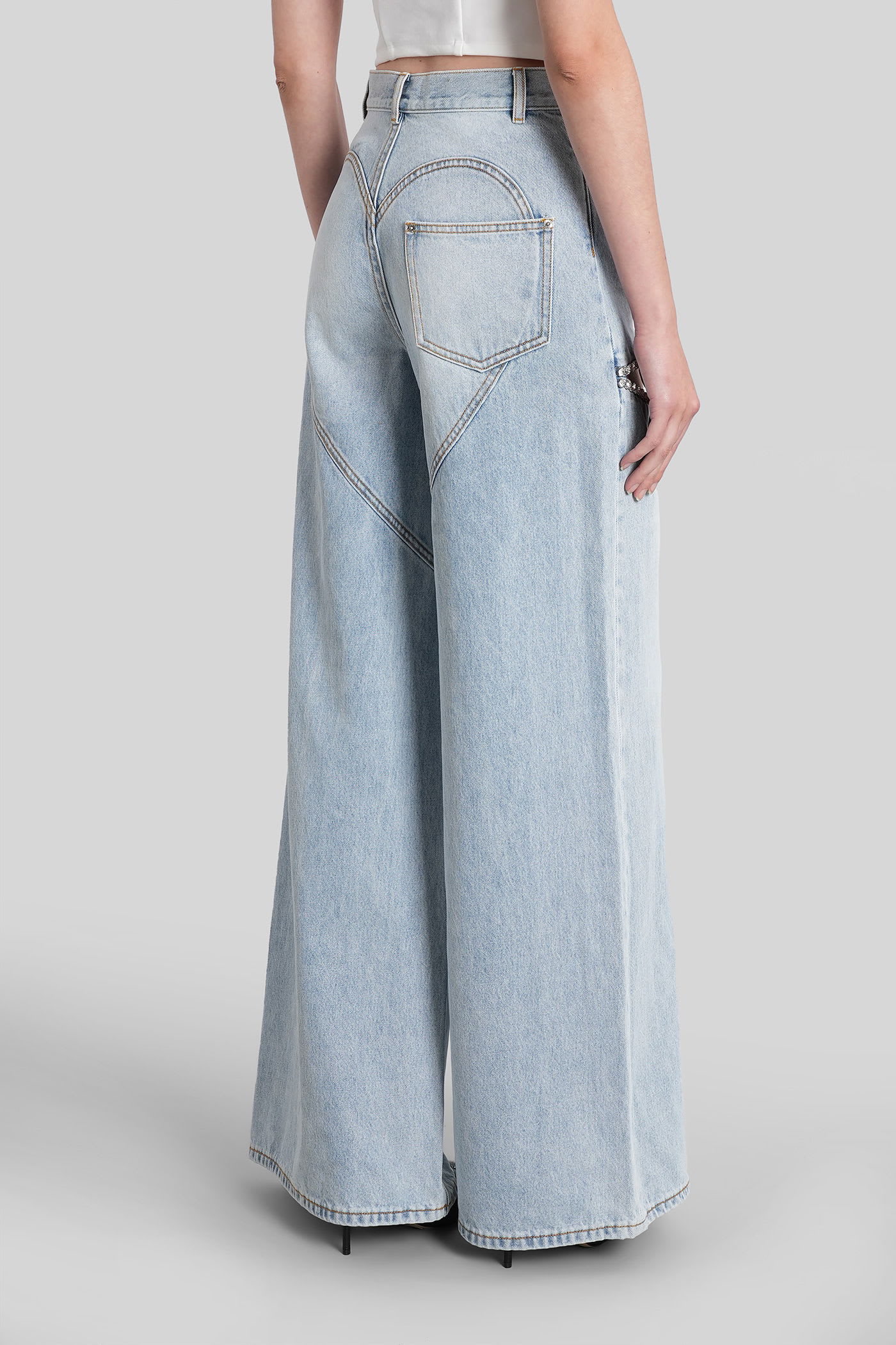 Area Jeans In Blue Denim In Blue