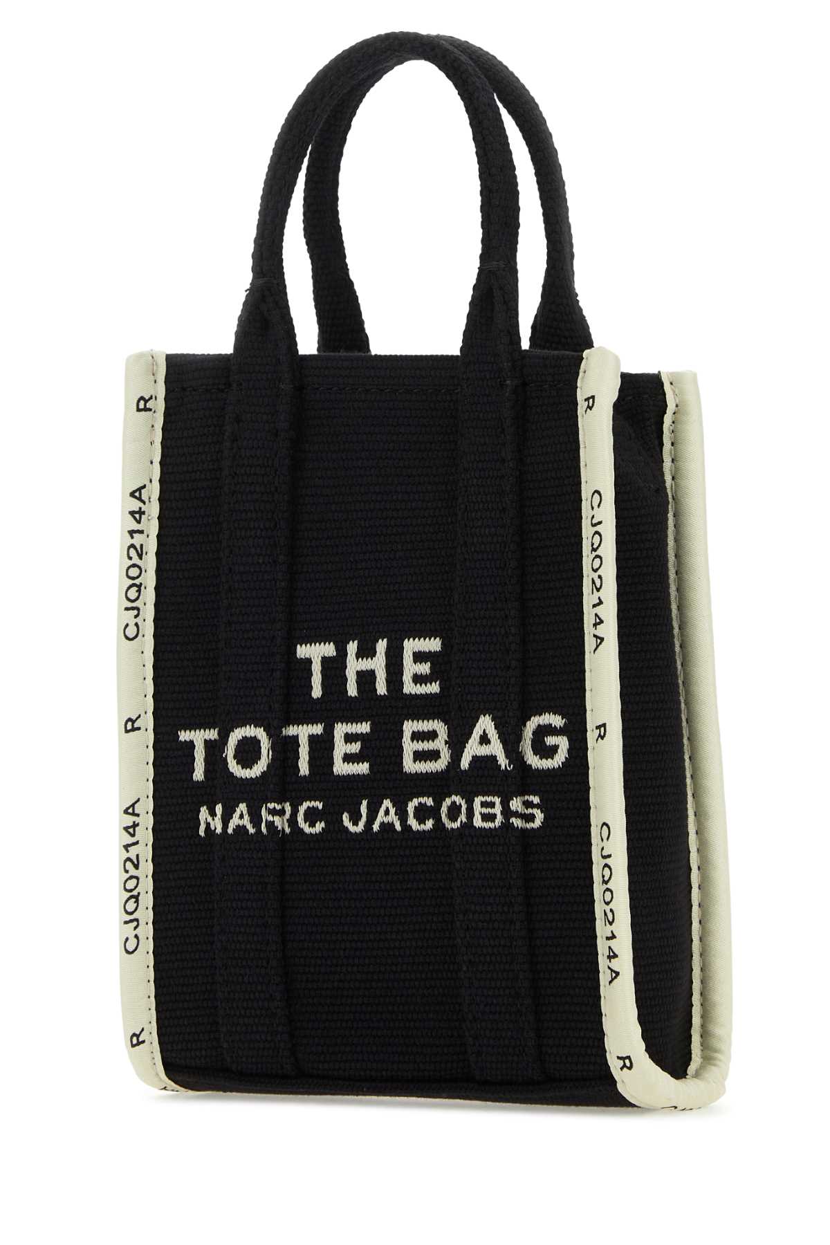Shop Marc Jacobs Black Canvas Mini The Tote Bag Handbag