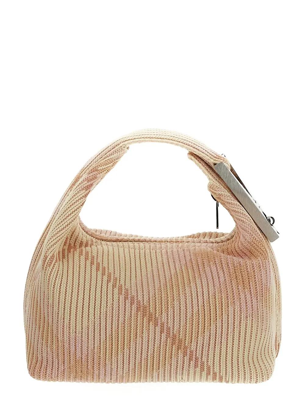 Shop Burberry Mini Peg Duffle Bag In Pink