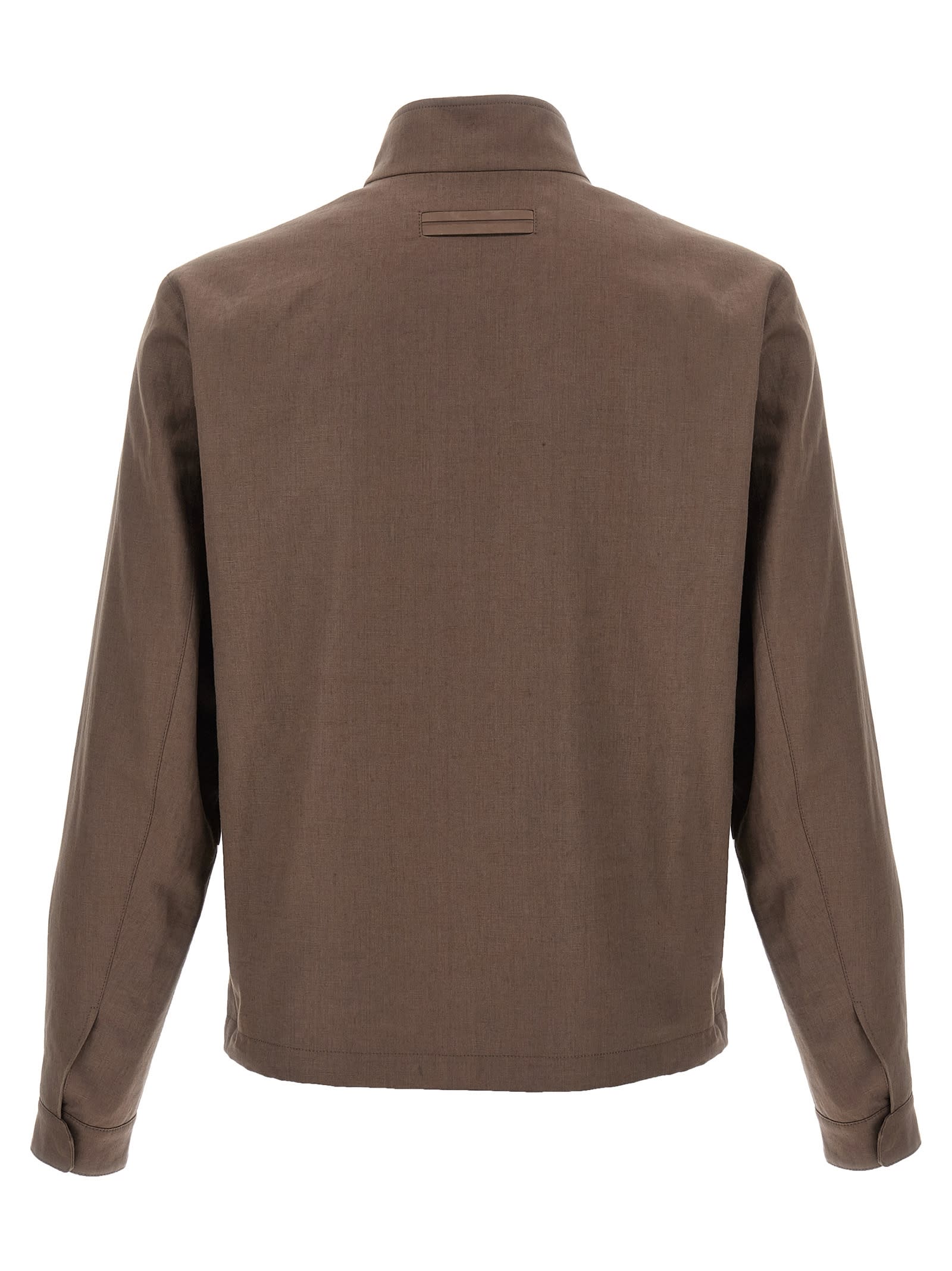 ZEGNA LINEN OASIS BLOUSON