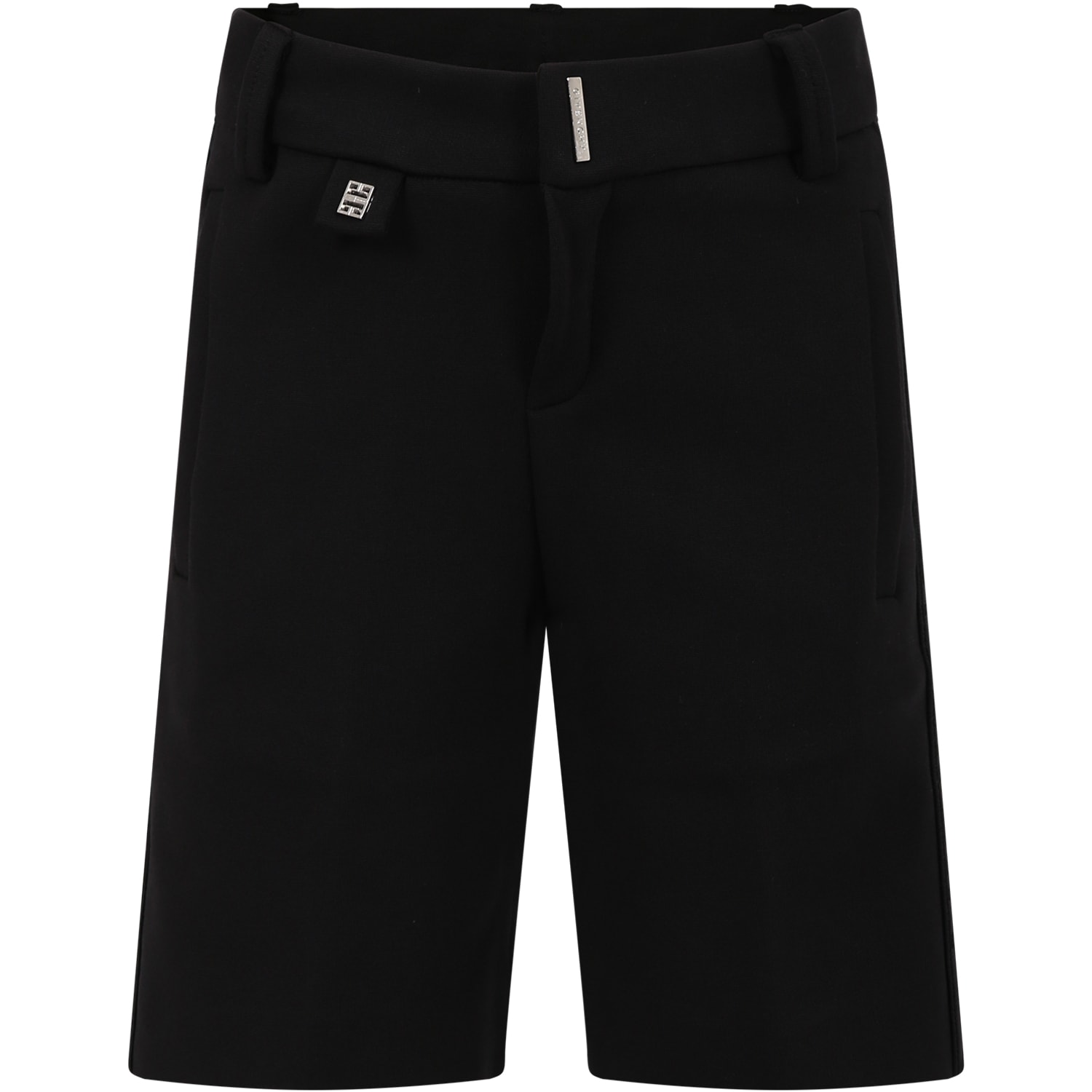 Givenchy Kids' Black Shorts For Boy With Logo